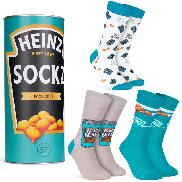 heinz-chaussettes-homme-lot-de-3-taille-8-11-fun image 1
