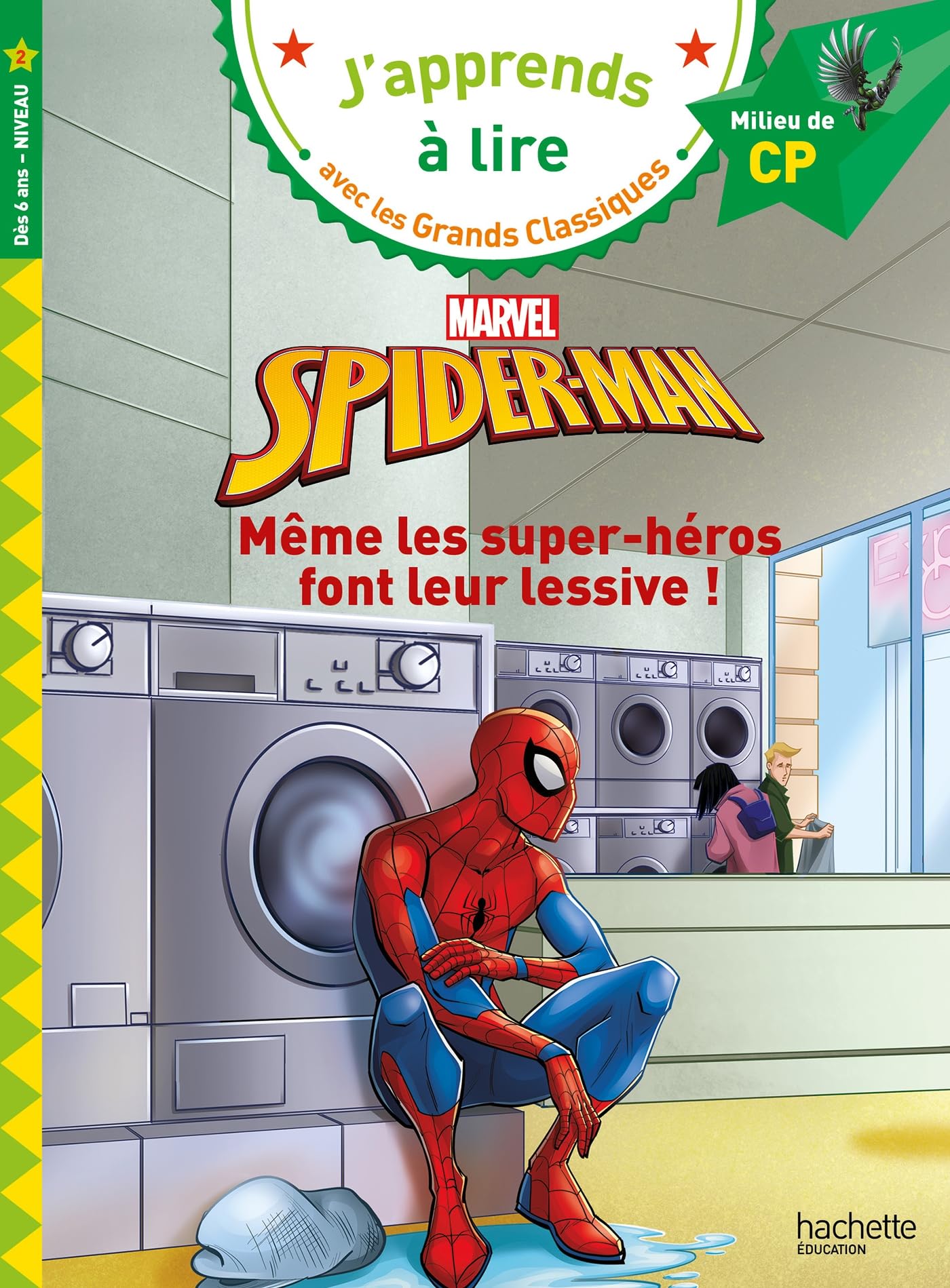 marvel-spider-man-livre-m-me-les-super-h-ros-font-leur-lessive-cp-niveau-2 image 1