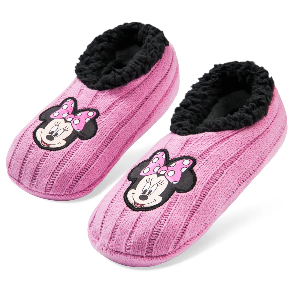 disney-chaussons-femme-ballerines-tricot-sherpa-minnie image 1