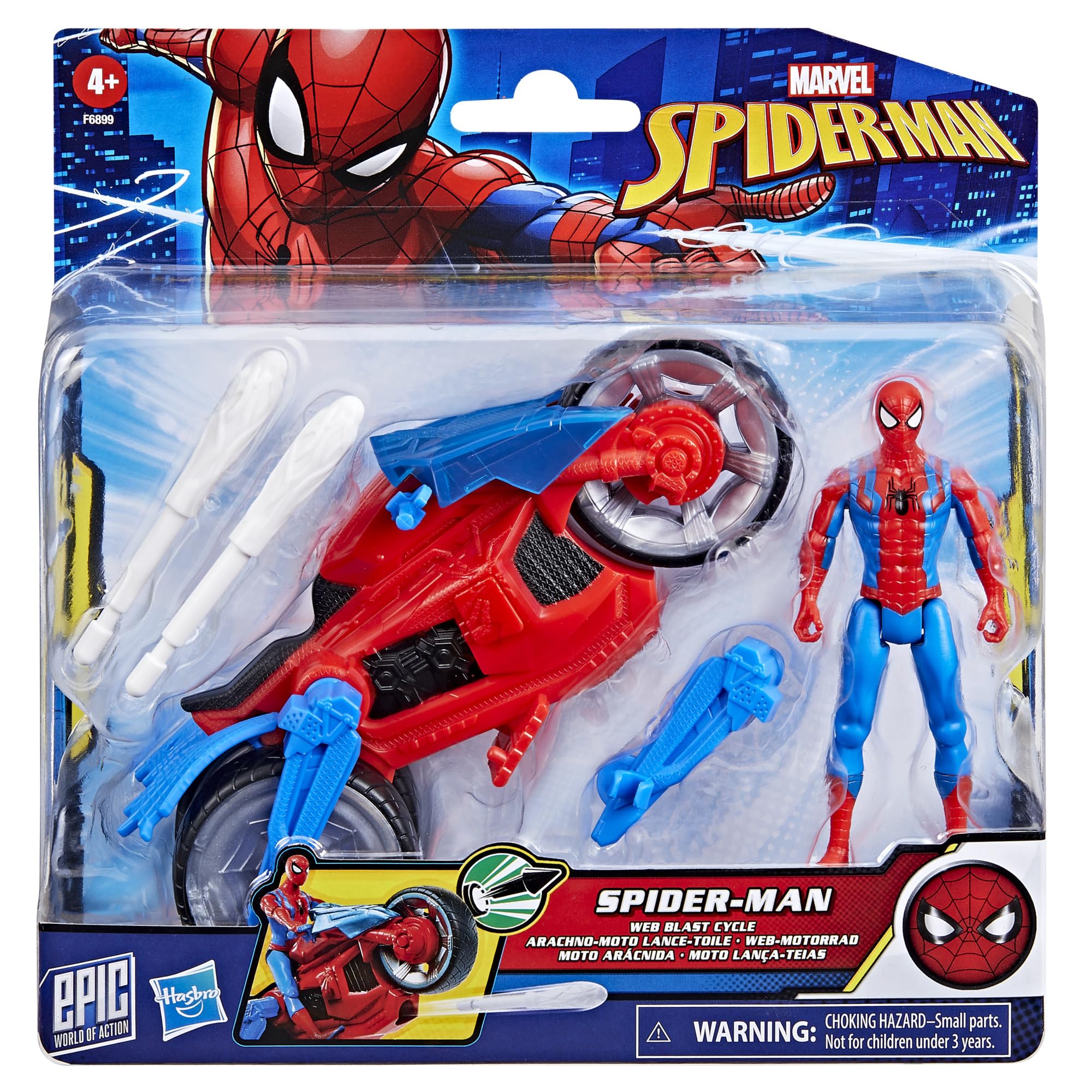 hasbro-epic-world-of-action-spider-man-arachno-moto-figurine-10-cm image 2