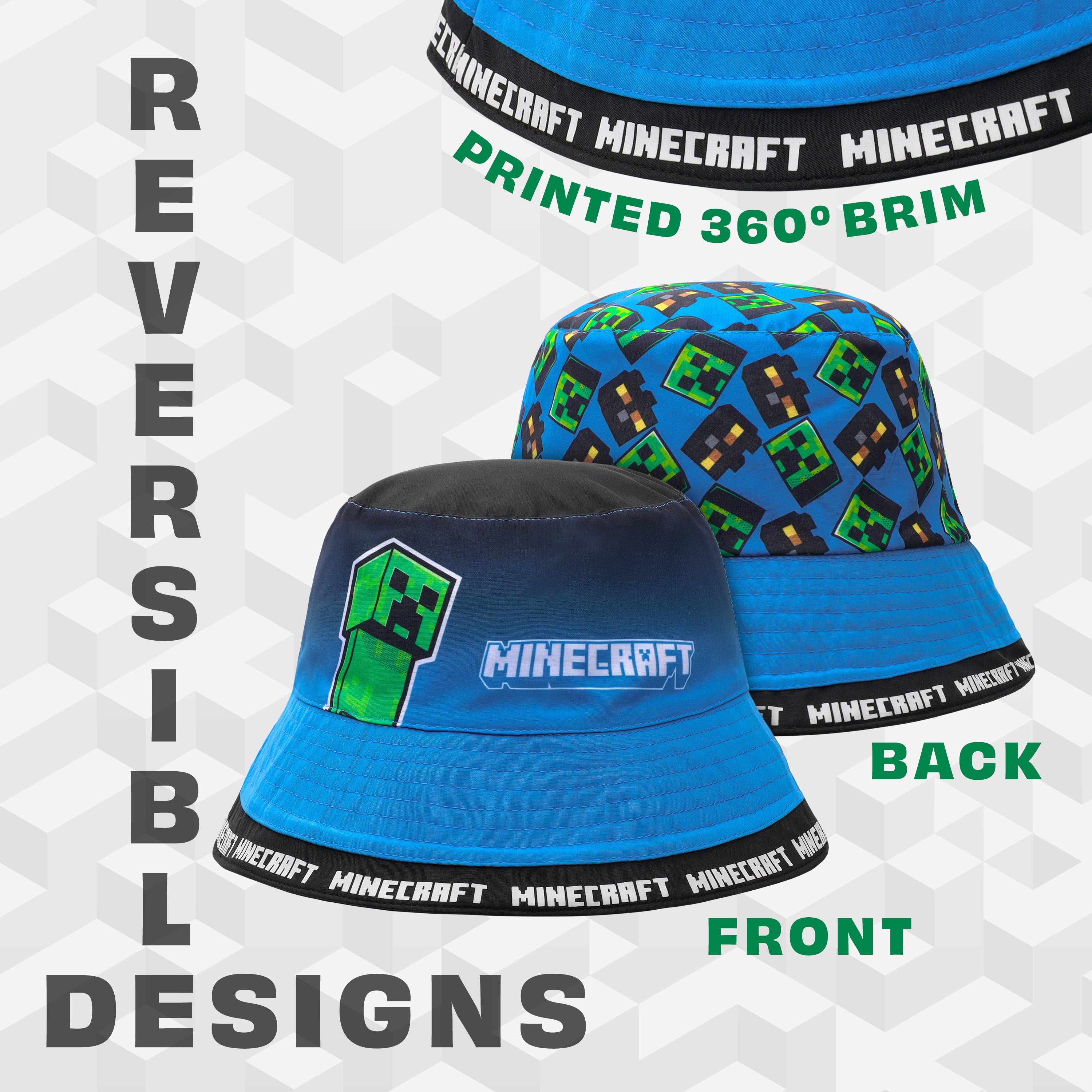 minecraft-bob-enfant-chapeau-soleil-t-l-ger-motif-gamer image 5