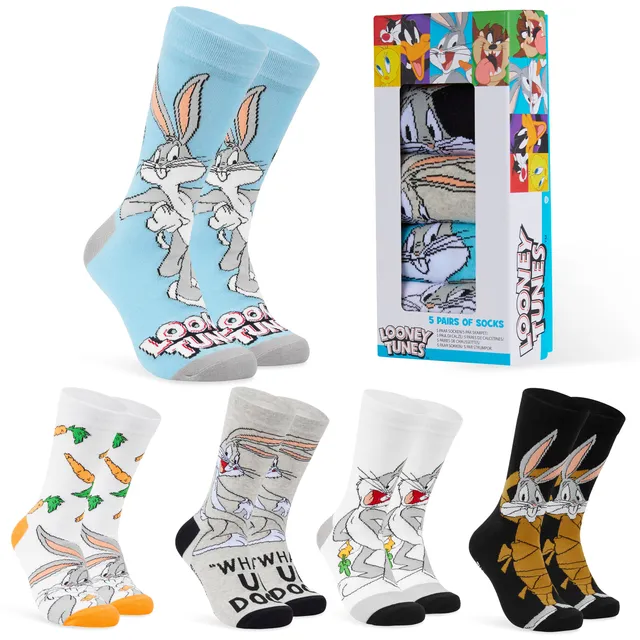 get-trend-men-chaussettes-homme-looney-tunes-x5-coton image 1