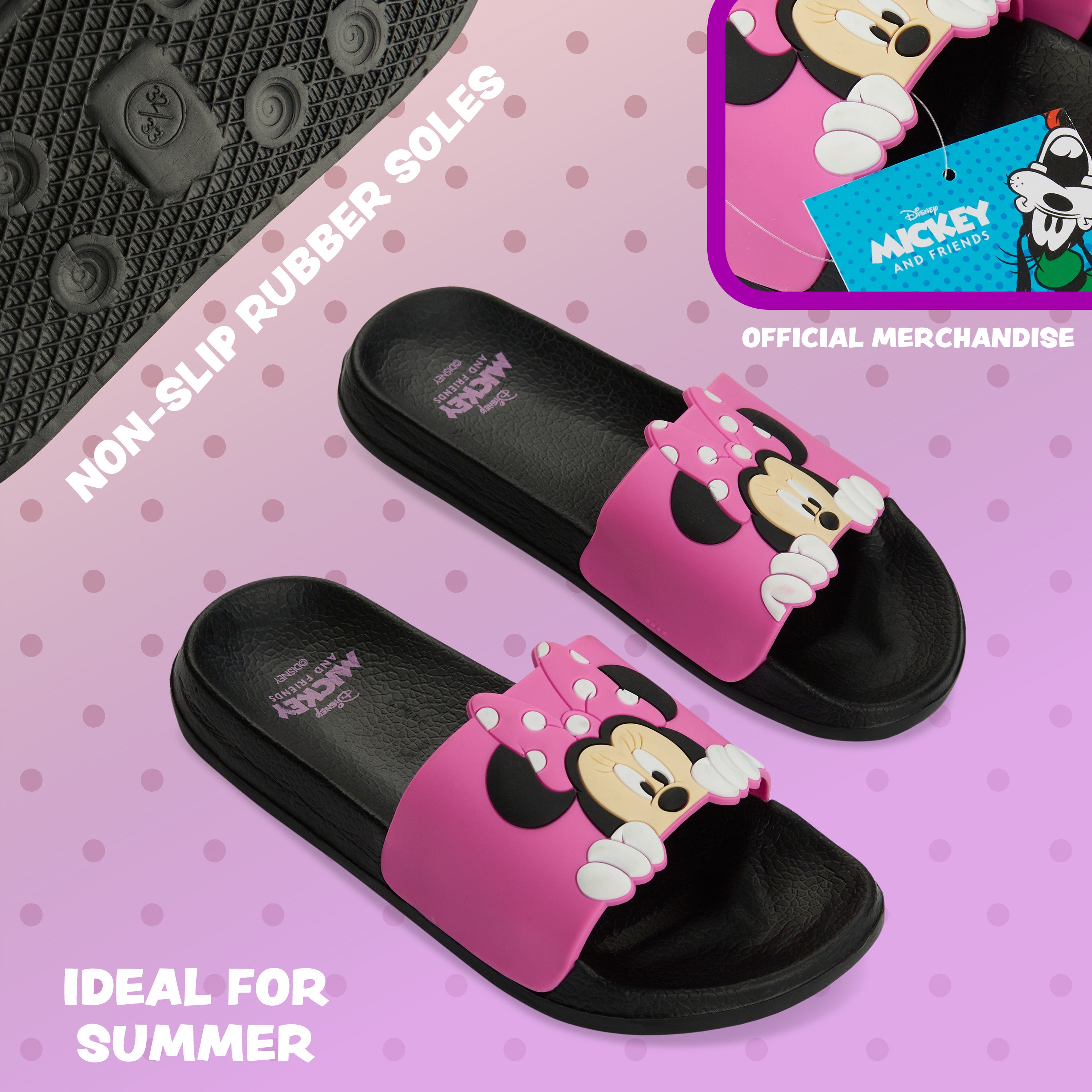 disney-minnie-claquettes-piscine-fille-rose image 4