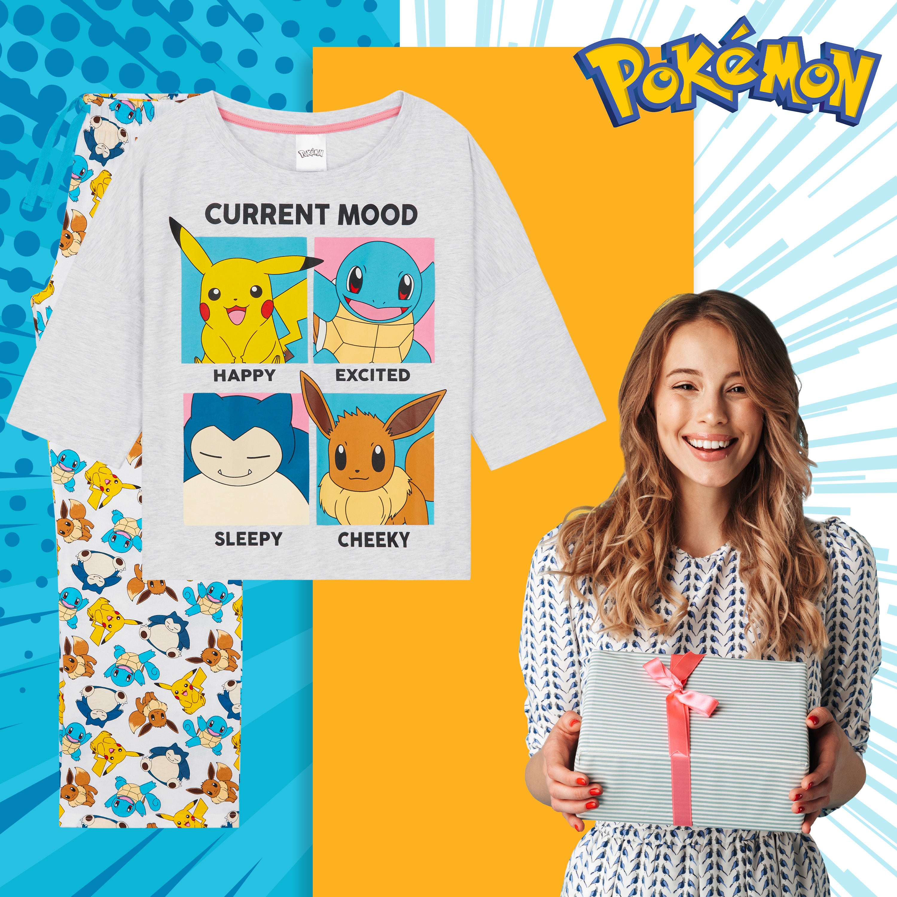 pok-mon-pikachu-pyjama-femme-coton-taille-m-2-pi-ces image 8