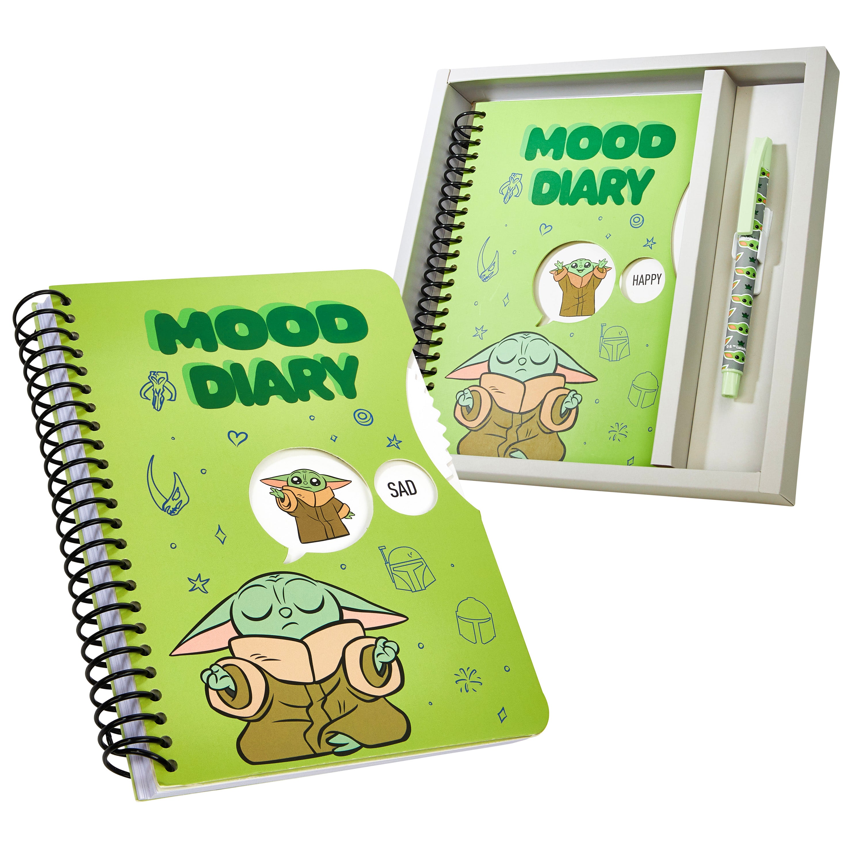 disney-journal-enfant-baby-yoda-stickers-et-stylo image 1