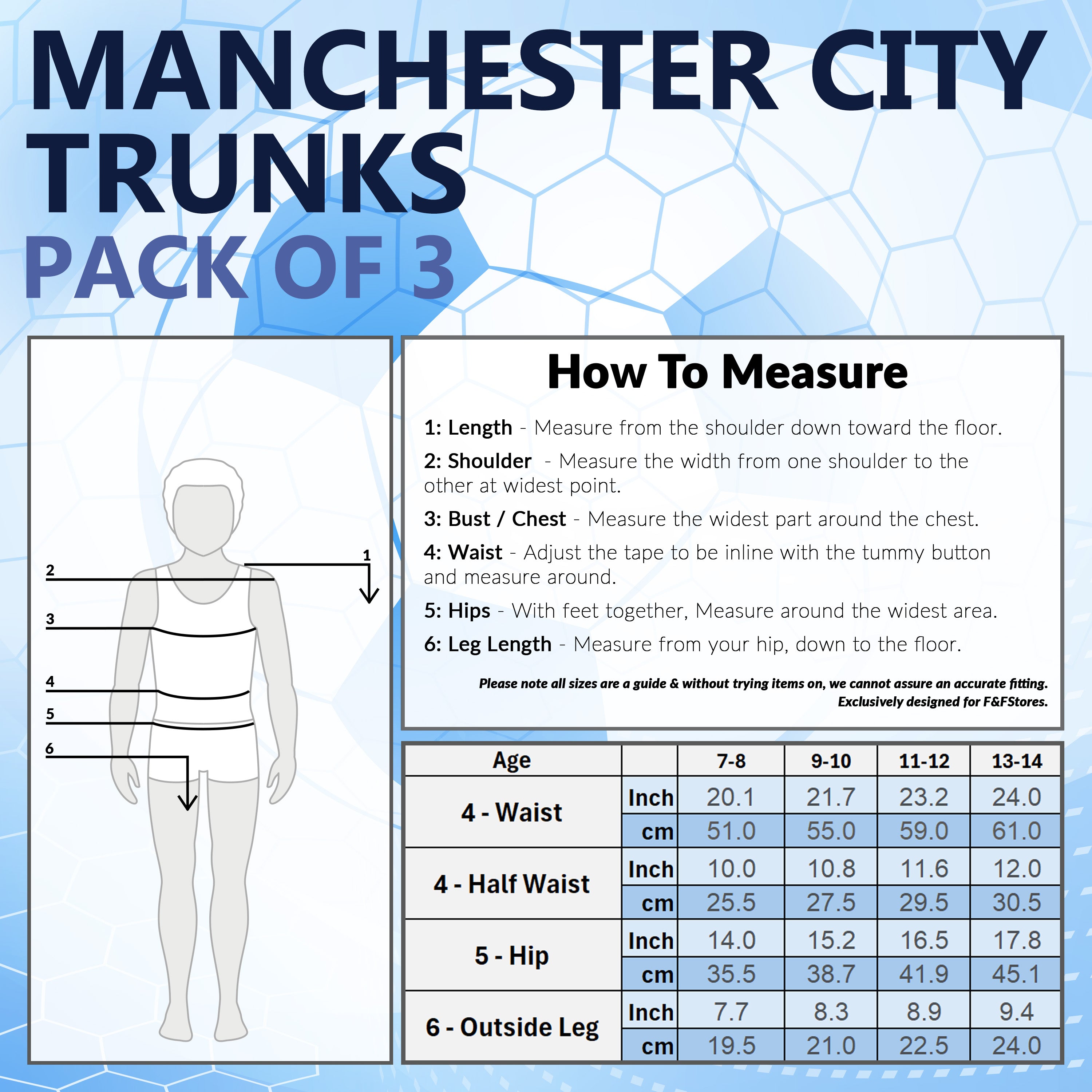 manchester-city-boxer-gar-on-lot-3-coton-stretch-7-8-ans image 6