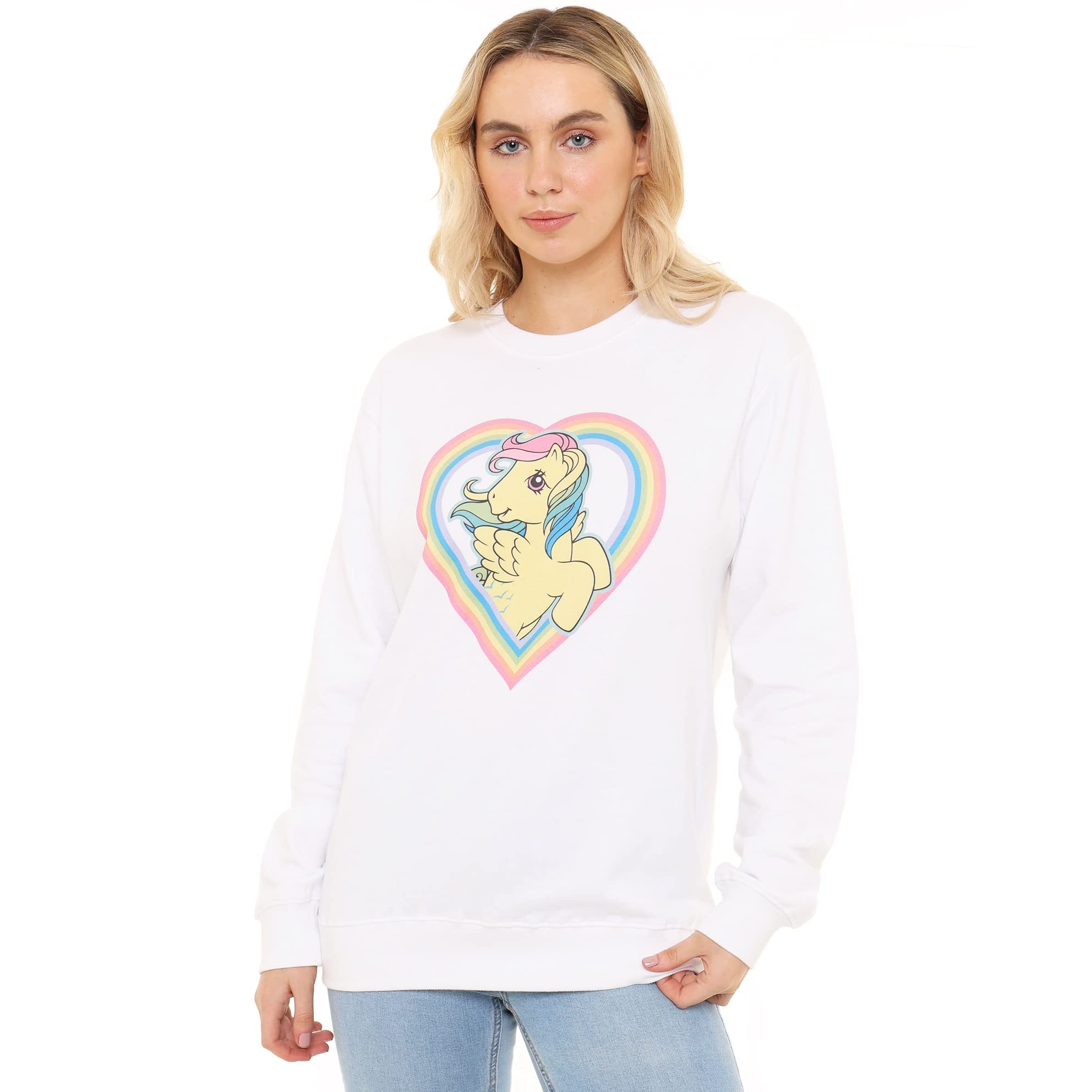my-little-pony-rainbow-heart-sweat-femme-blanc-cotton-soul image 3