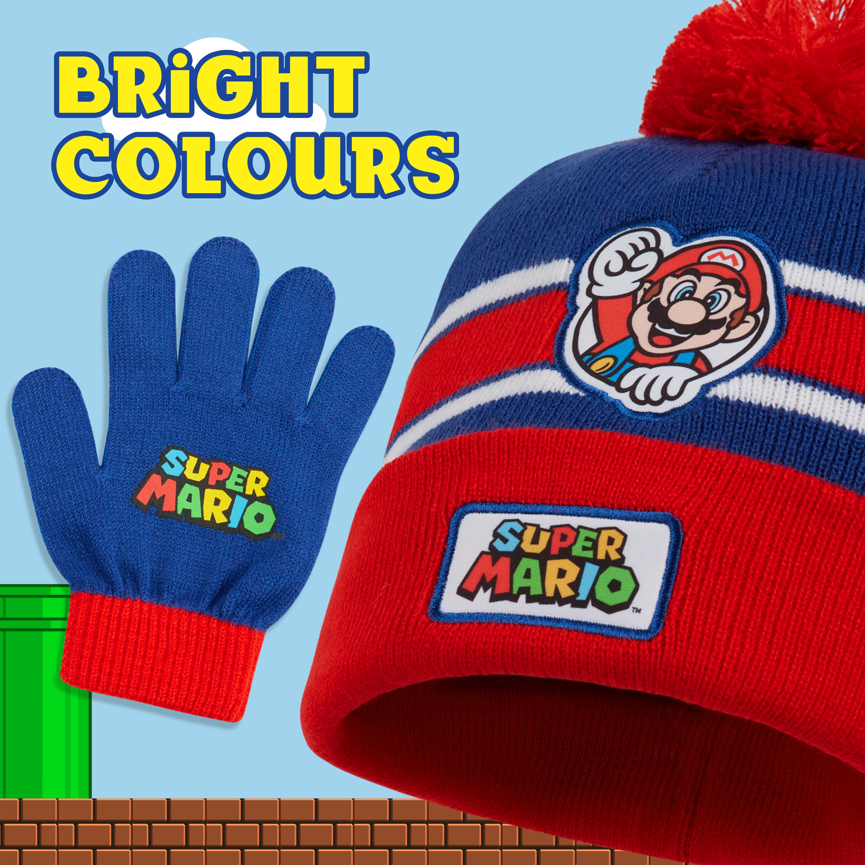 super-mario-boys-set-bonnet-gants-hiver-4-12-ans image 6