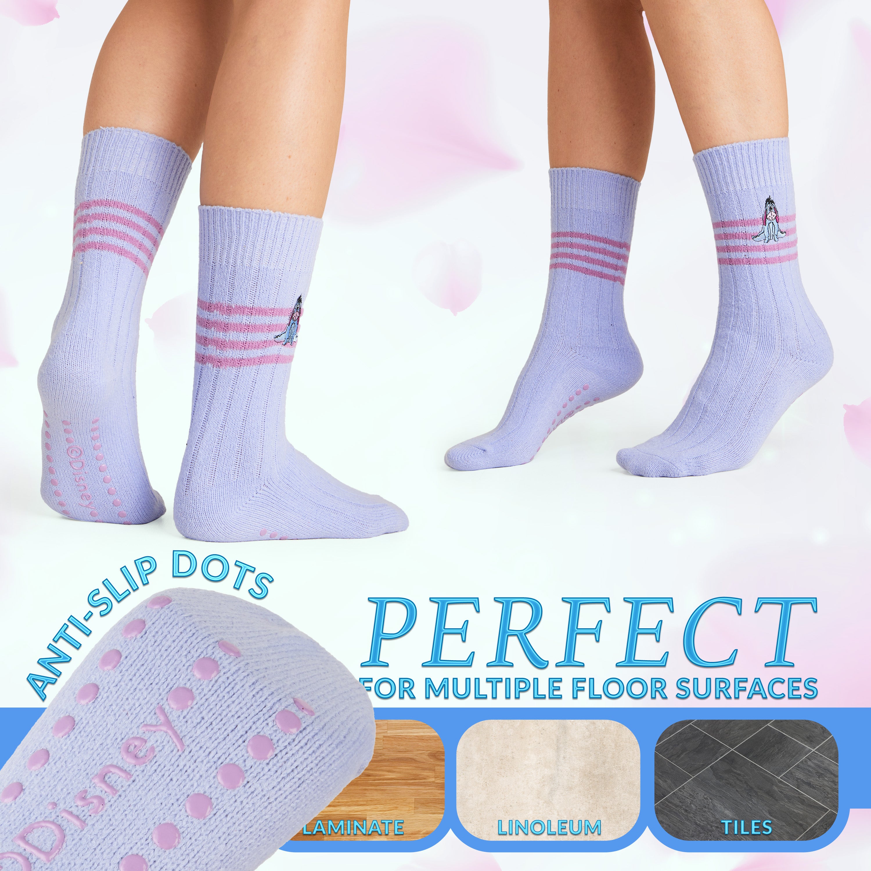disney-bourriquet-chaussettes-pilou-femme-antid-rapantes-taille-unique image 3