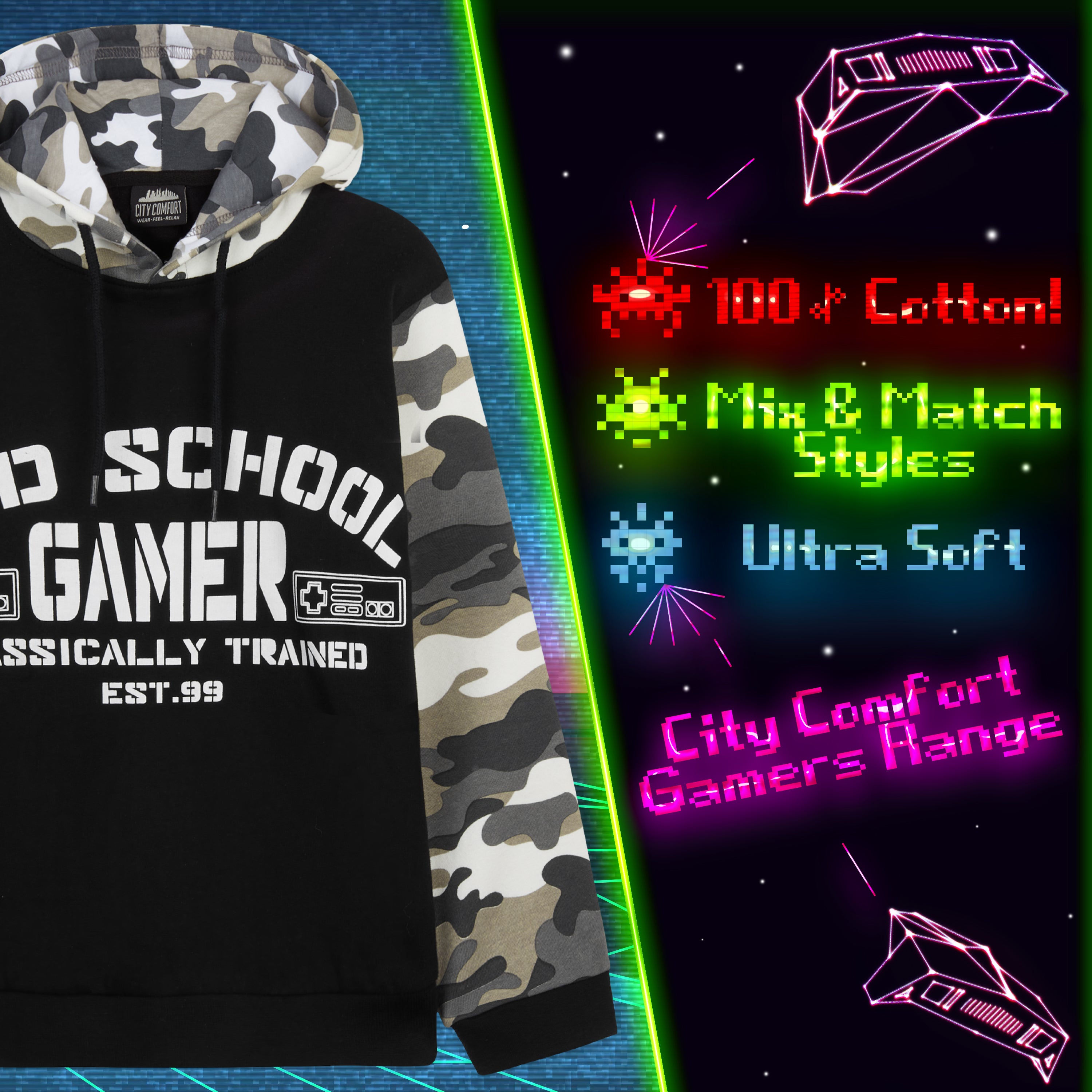 citycomfort-sweat-gaming-gar-on-capuche-coton-7-8-ans image 5