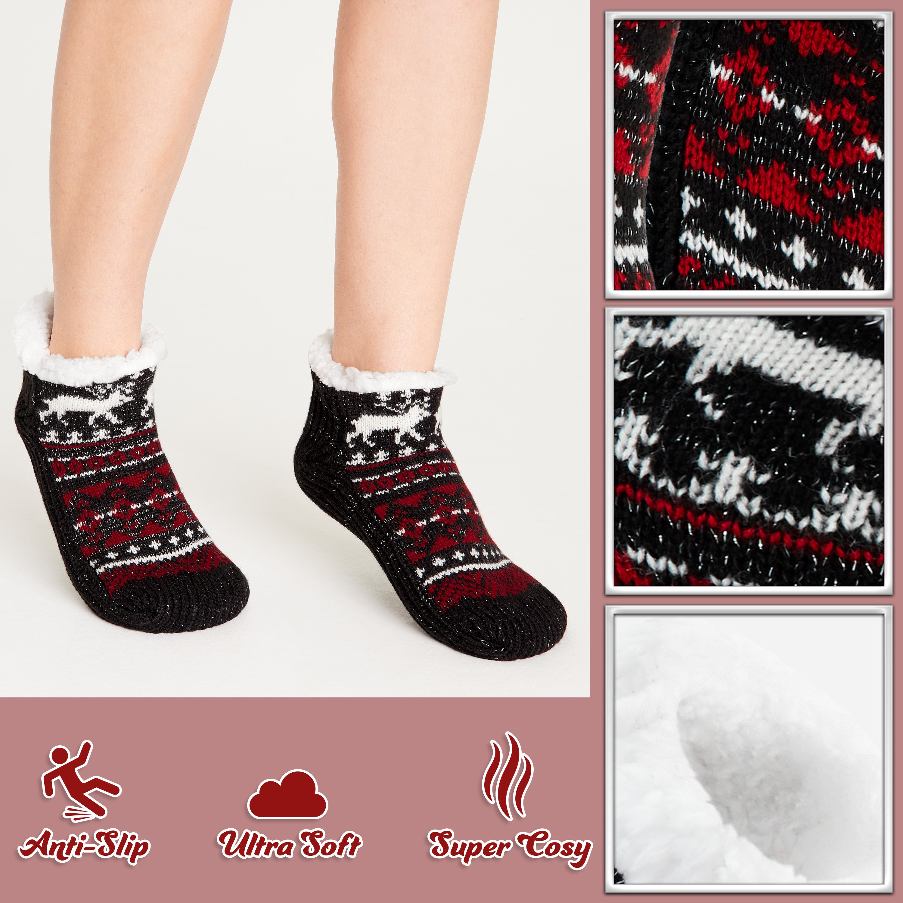 citycomfort-chaussettes-pilou-femme-sherpa-antiderapantes image 4