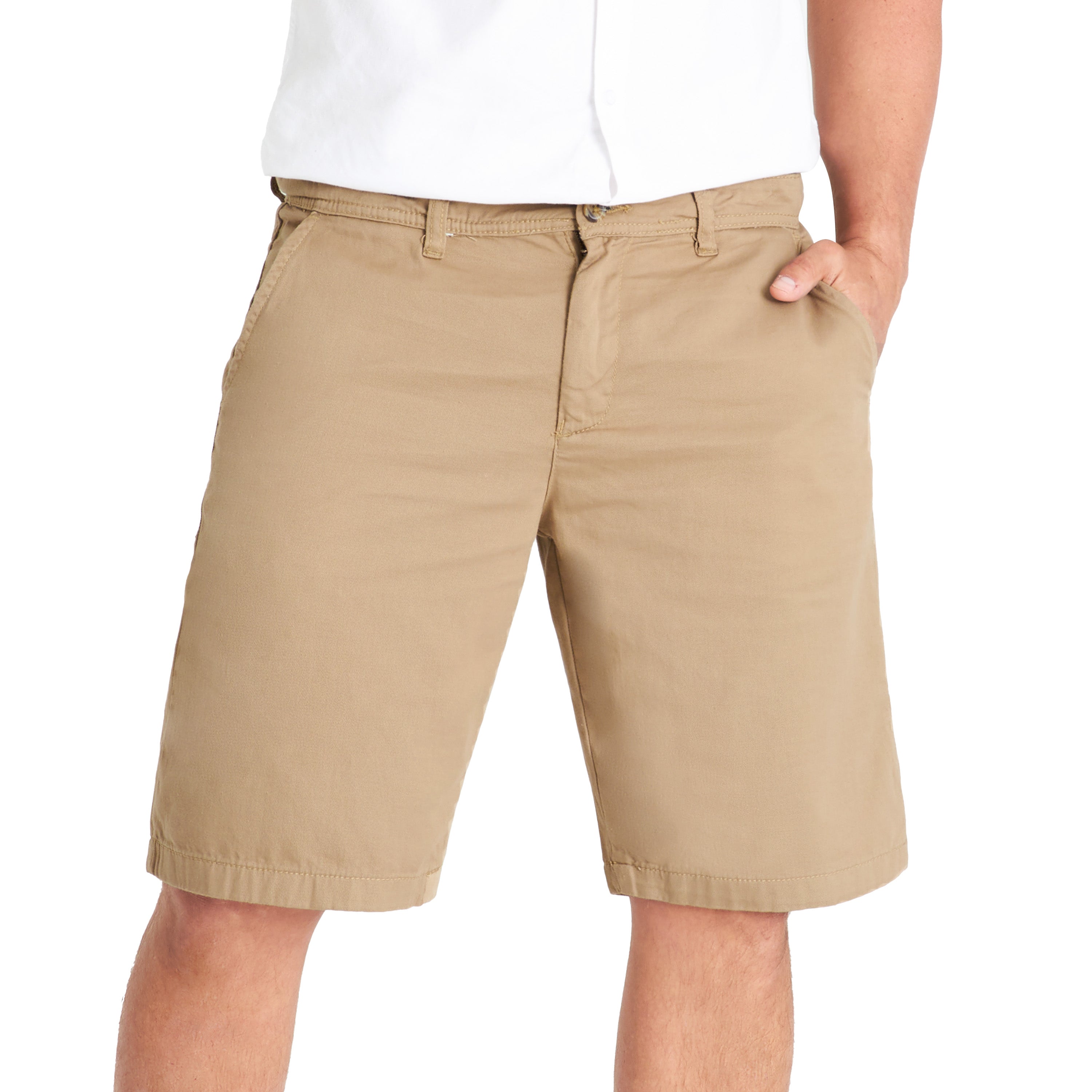 get-trend-short-chino-homme-beige-coton-taille-m image 2