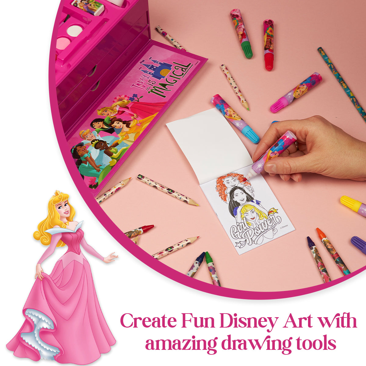disney-princess-coffret-coloriage-enfant-40-pi-ces-valisette image 3