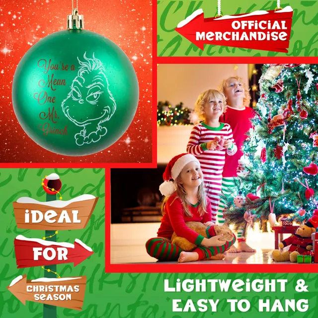 grinch-boules-sapin-no-l-lot-10-d-corations-vertes image 1