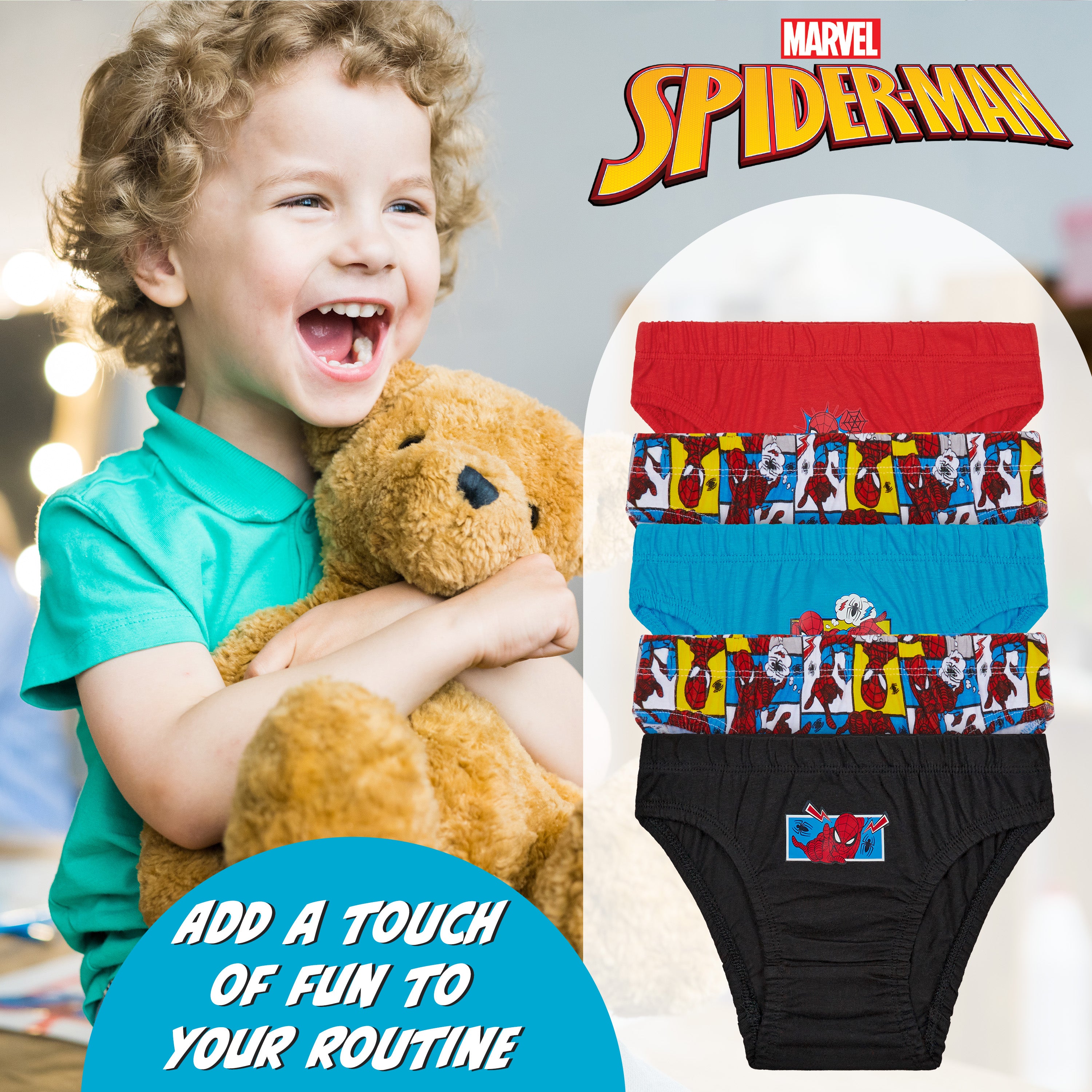 marvel-slips-gar-on-spiderman-lot-de-5-5-6-ans-coton image 3