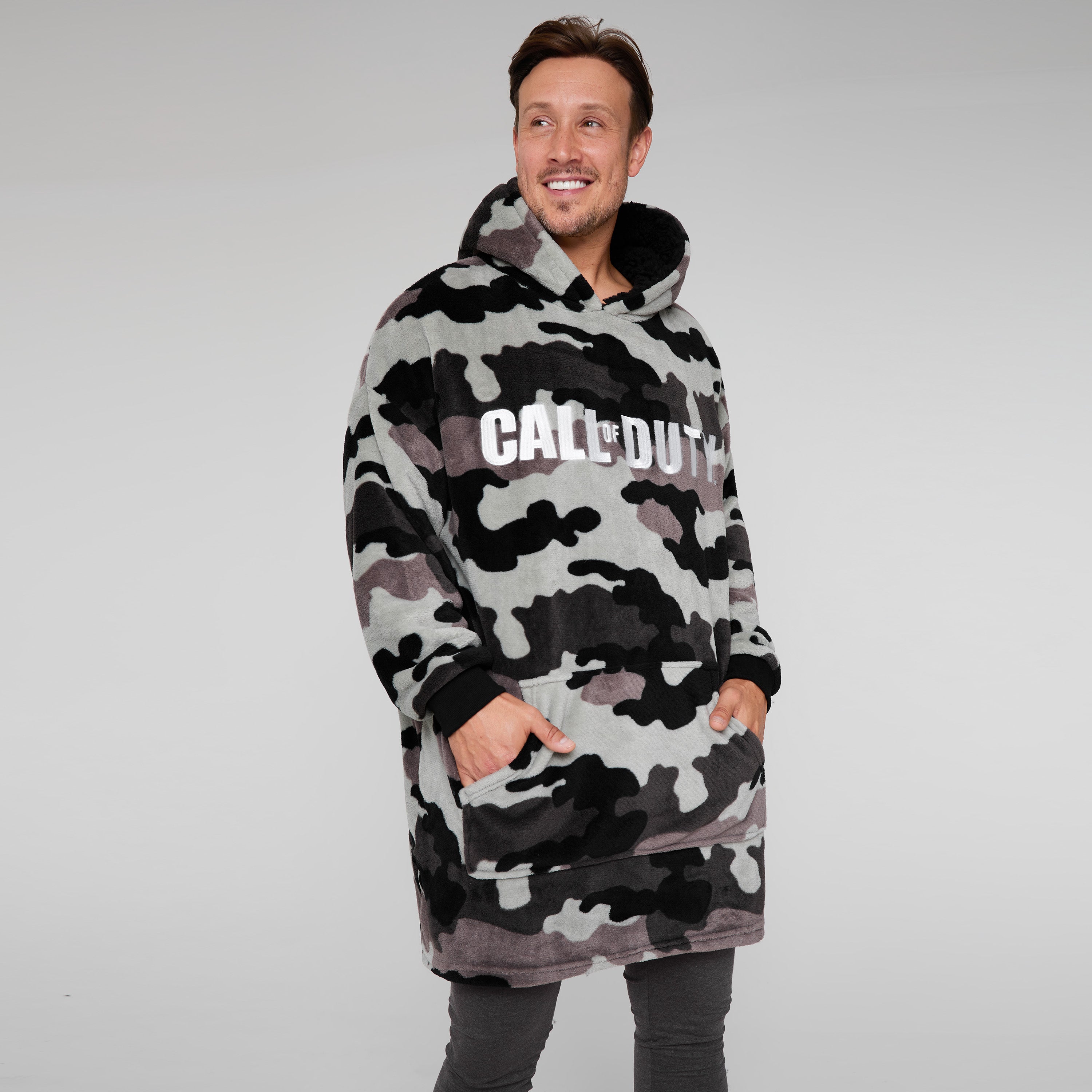 call-of-duty-sweat-plaid-hoodie-homme-gris-camo-taille-unique image 5