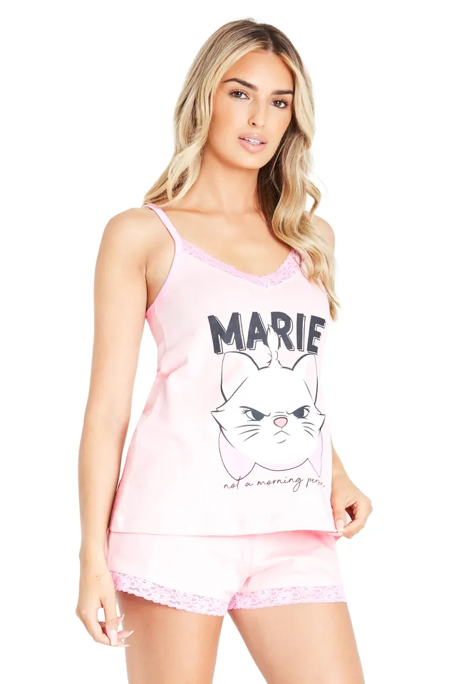 disney-stitch-pyjama-short-femme-d-bardeur-coton-bleu image 1