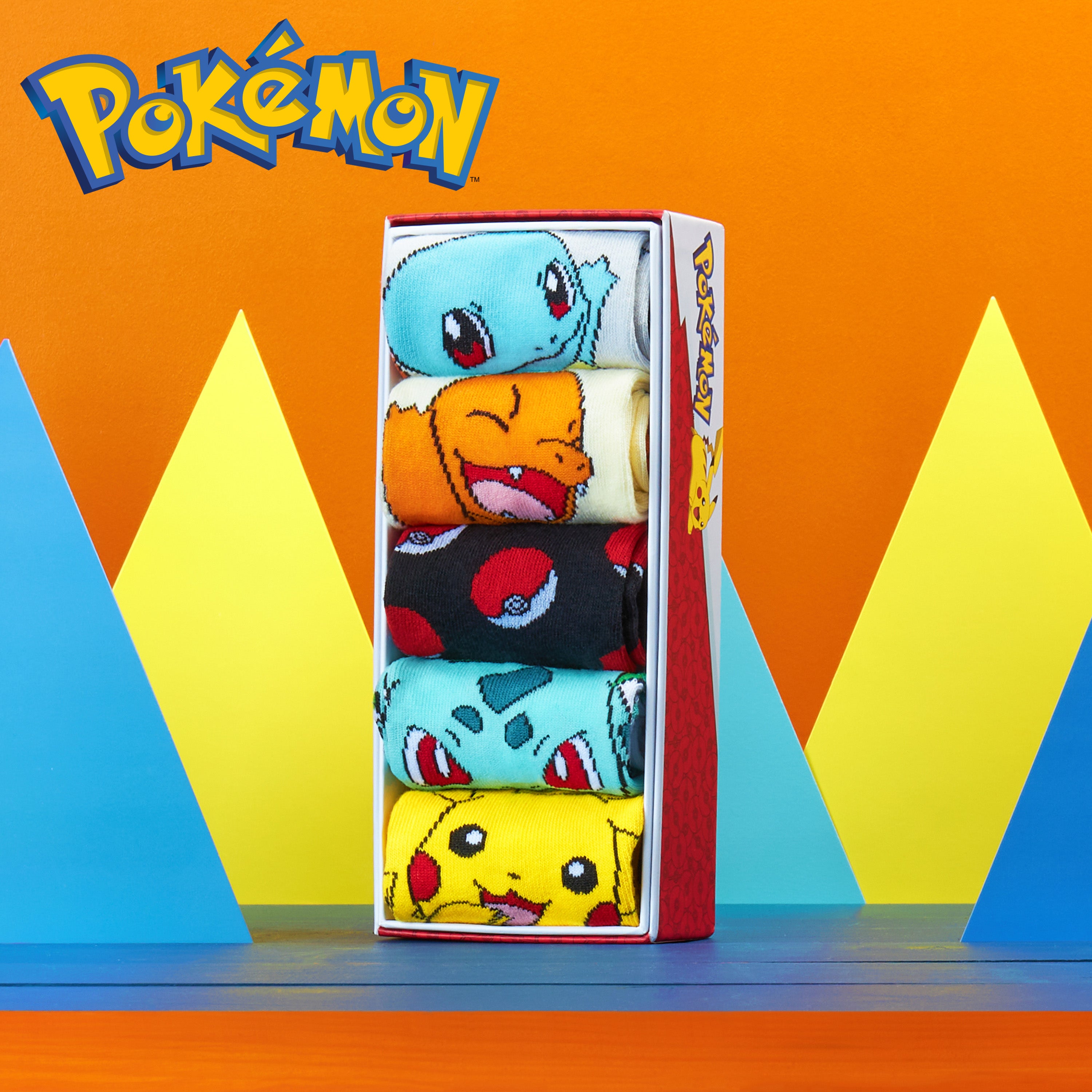 pok-mon-chaussettes-enfant-5-paires-cheville-coton-pikachu image 2