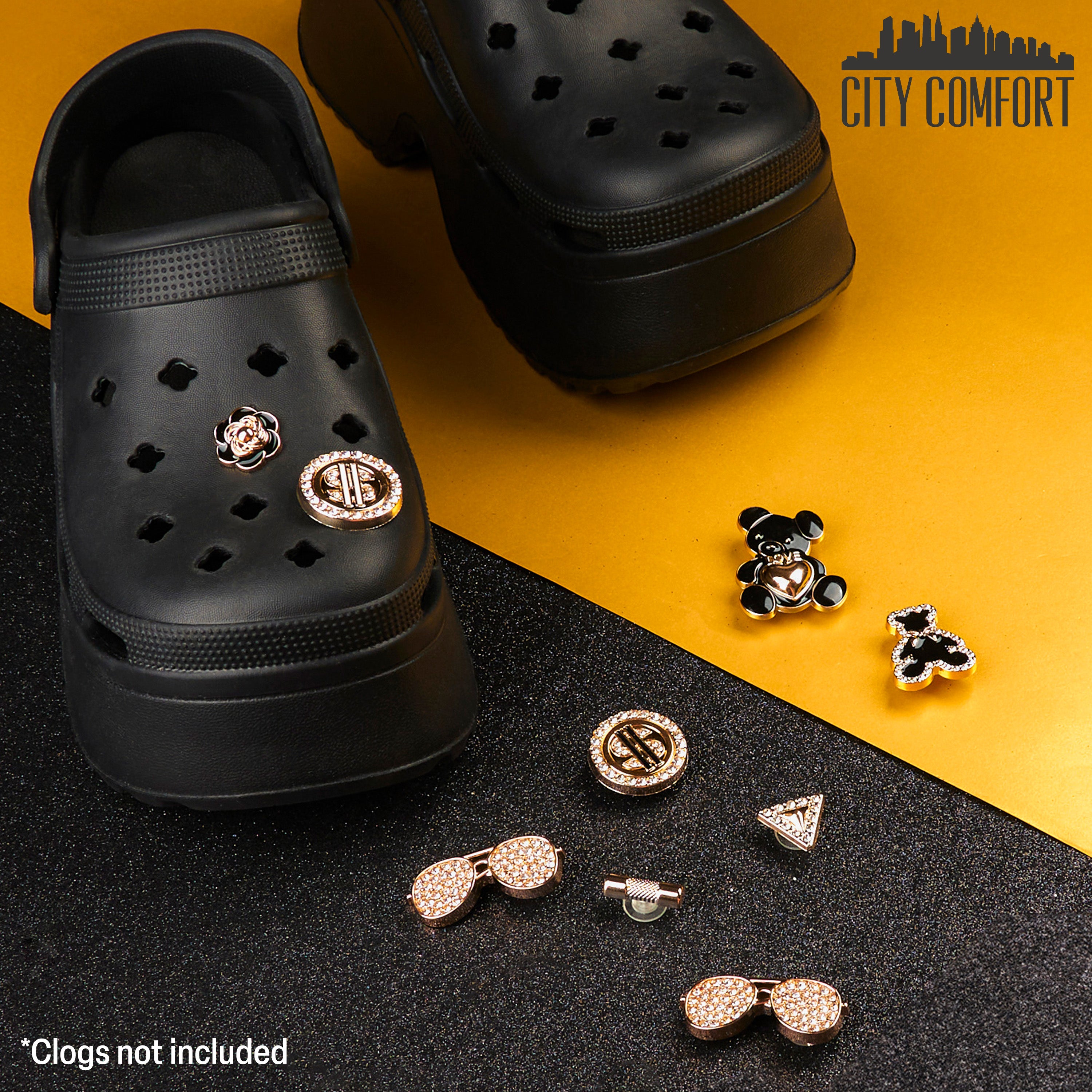 citycomfort-charms-sabots-dor-breloques-chaussures image 2