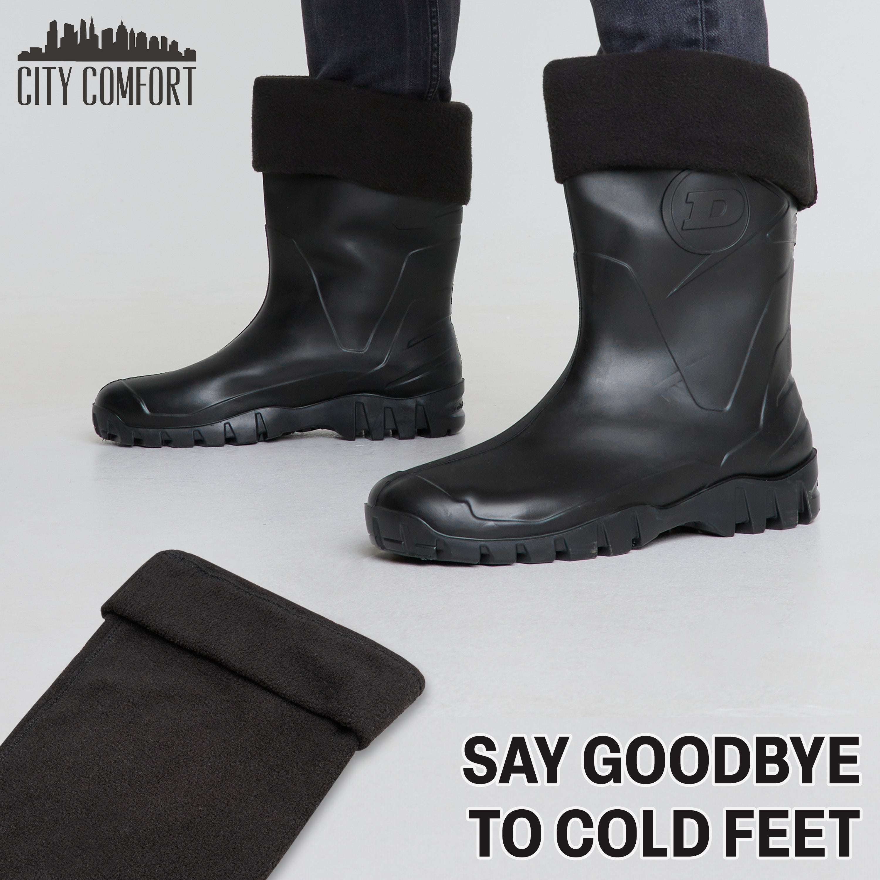 get-trend-doublure-bottes-chaussettes-polaire-homme-noir image 6