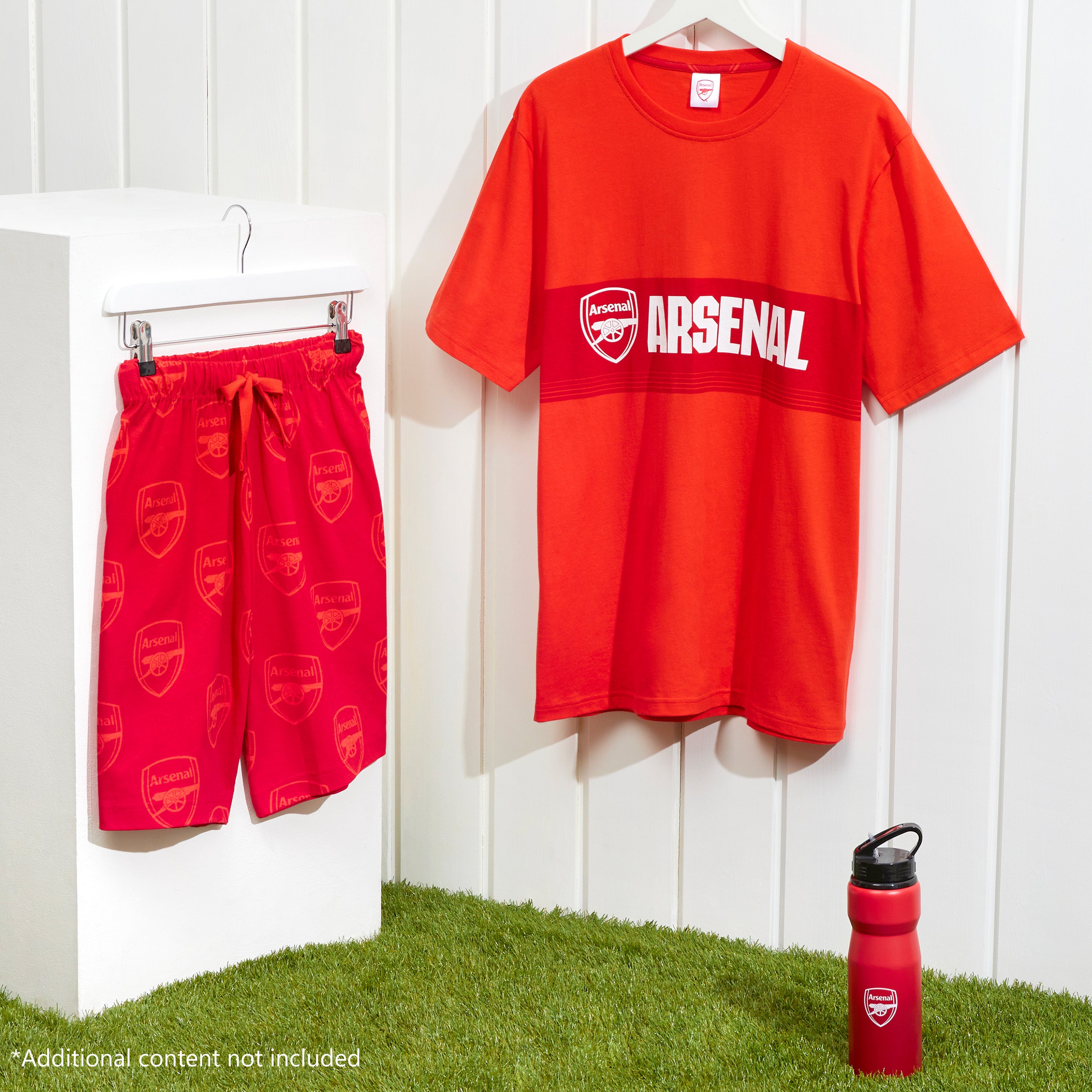 get-trend-arsenal-pyjama-court-homme-coton-rouge-taille-m image 2