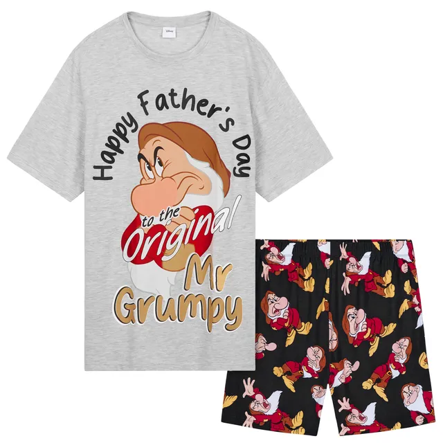disney-pyjama-court-homme-grincheux-ensemble-2-pi-ces-coton image 1