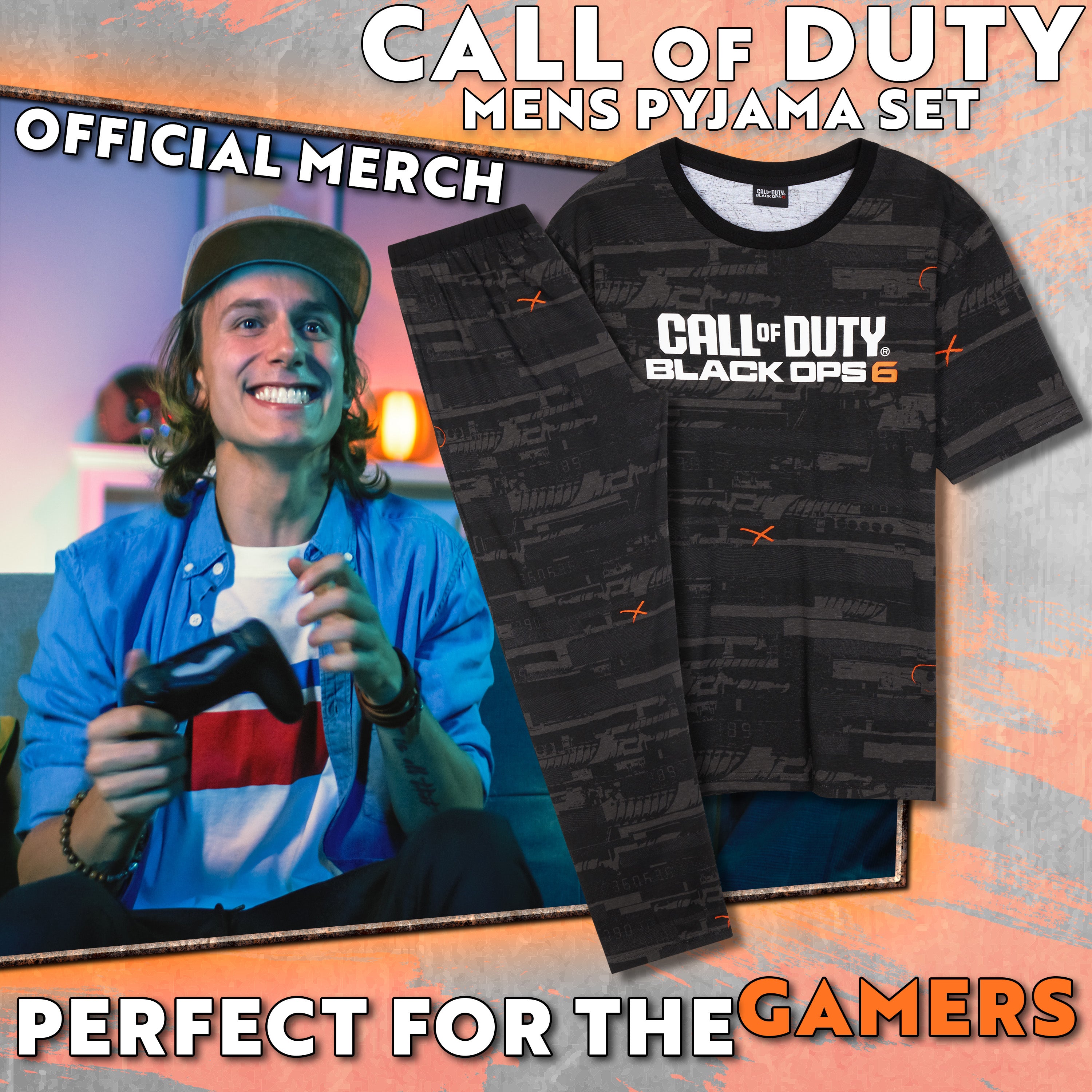call-of-duty-black-ops-6-pyjama-homme-t-shirt-pantalon-taille-m image 2