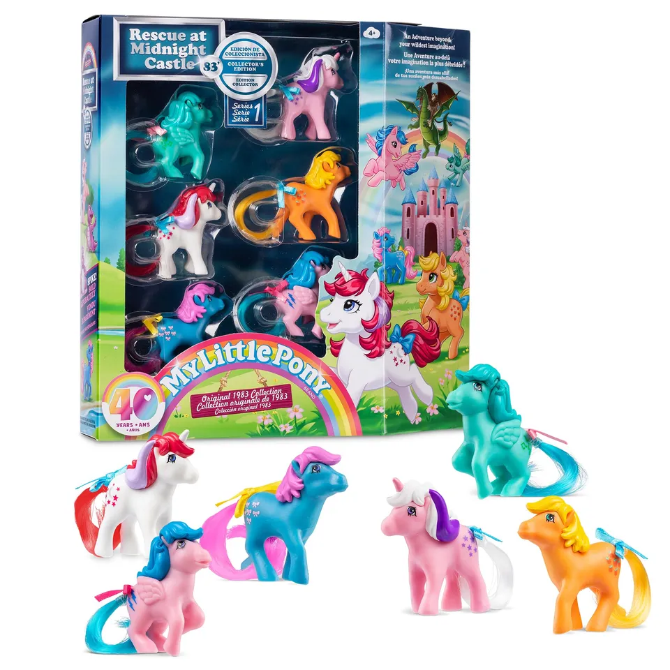 my-little-pony-classics-coffret-6-figurines-poney-r-tro-5-cm-40-ans image 1