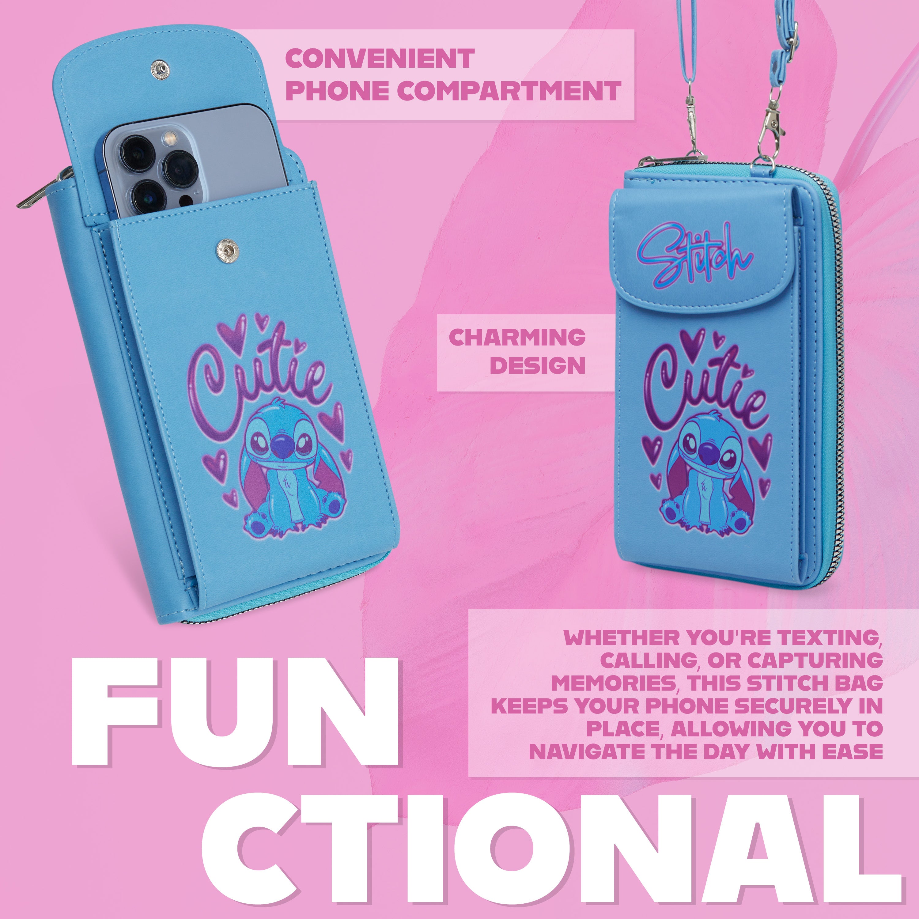 disney-stitch-sac-bandouli-re-t-l-phone-fille-bleu image 3