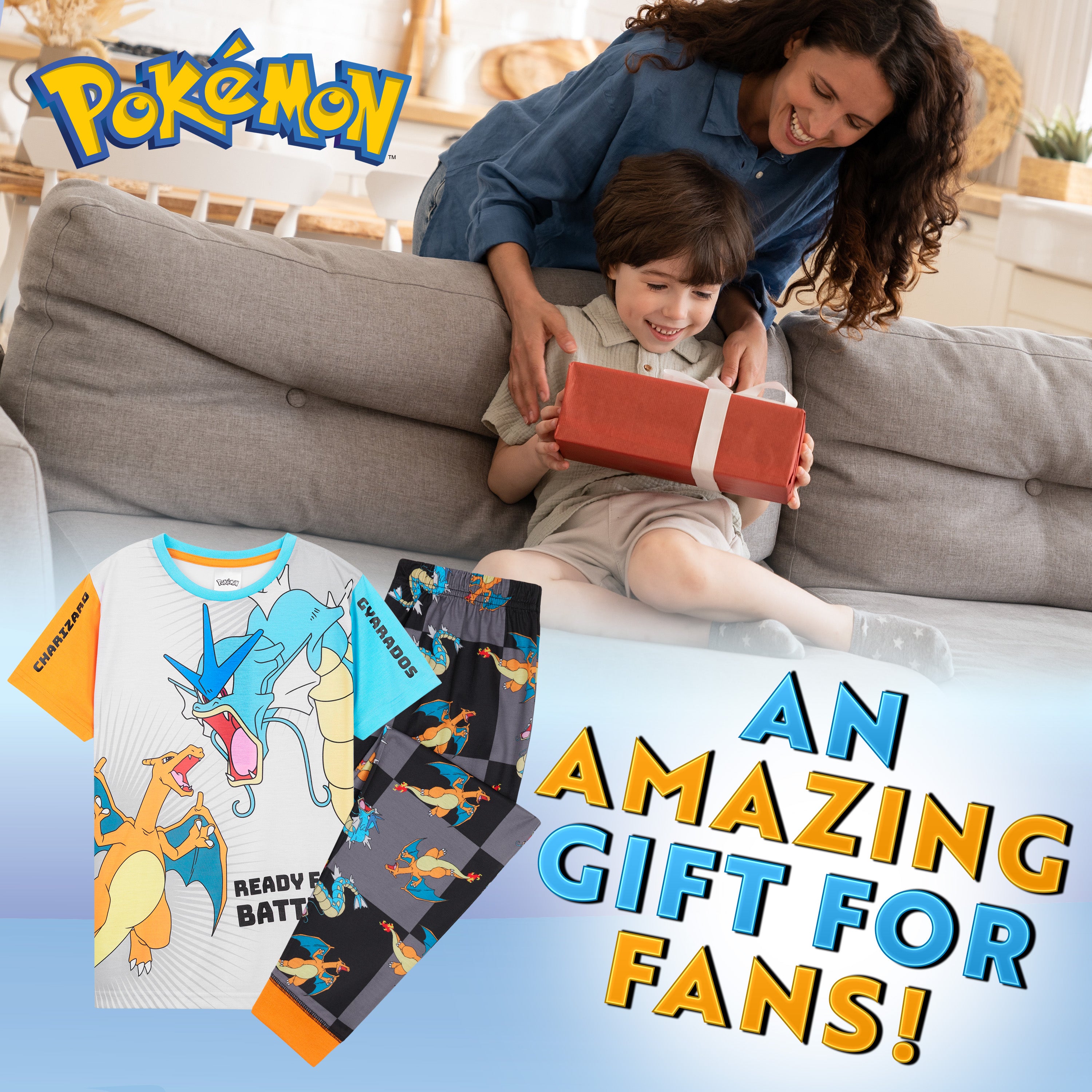 pokemon-pyjama-garcon-coton-t-shirt-pantalon-long-5-6-ans image 2