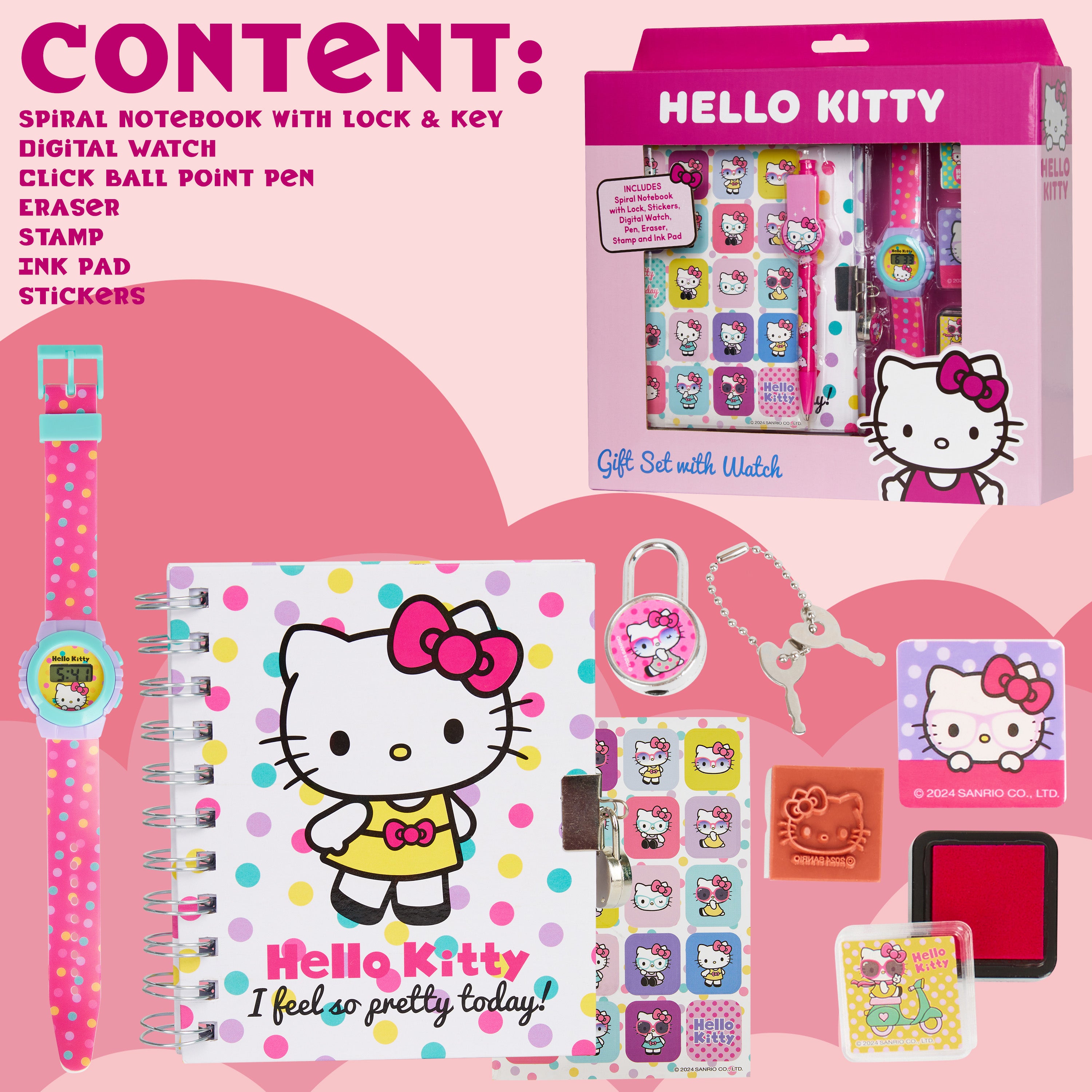 hello-kitty-montre-digitale-fille-coffret-journal-et-tampons image 6