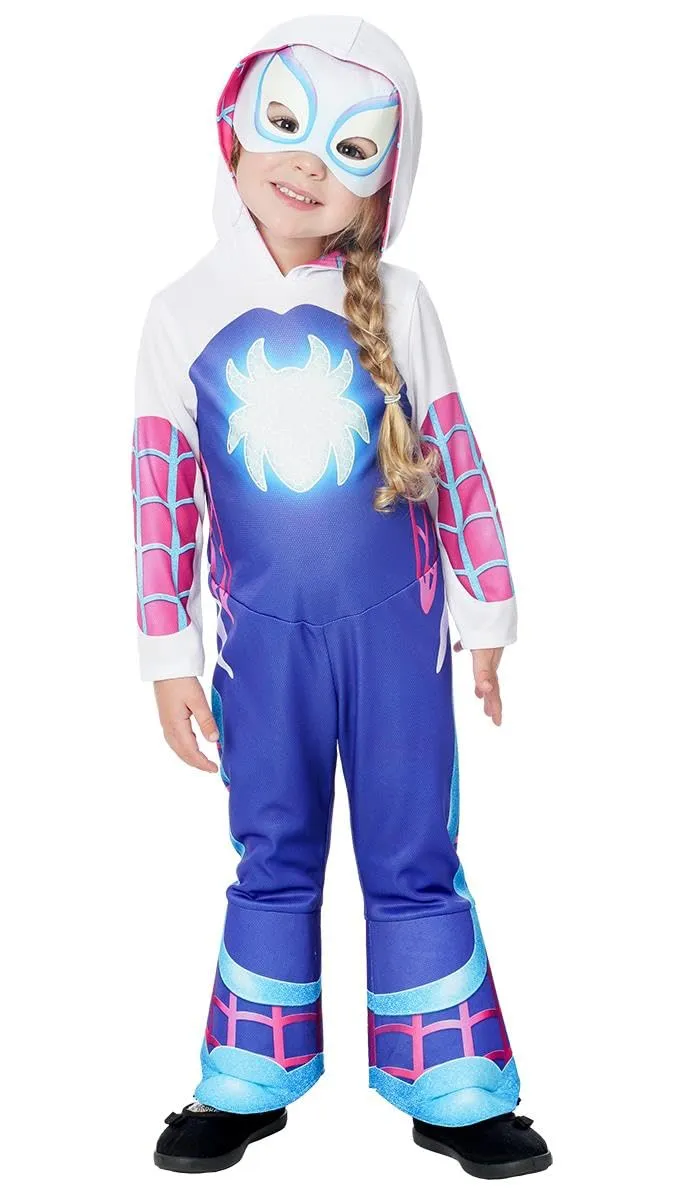 marvel-ghost-spider-d-guisement-fille-glow-avec-masque-rubies image 1