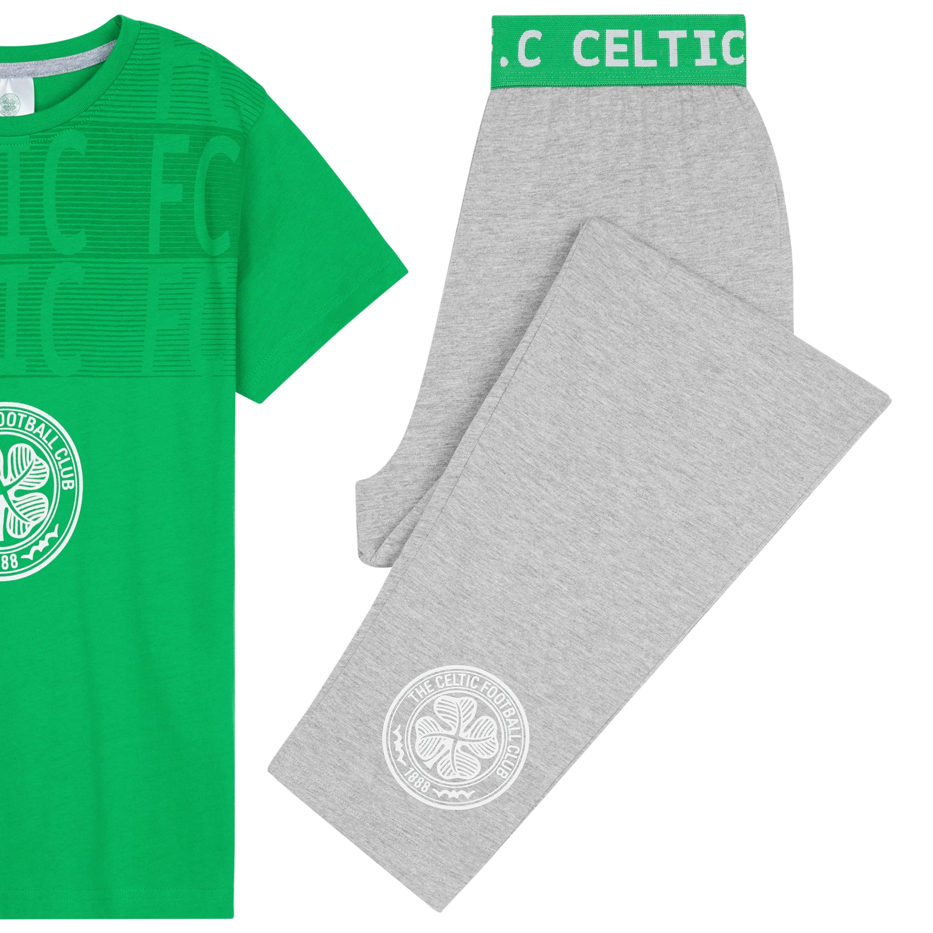 get-trend-celtic-fc-pyjama-gar-on-vert-gris-2-pi-ces image 2