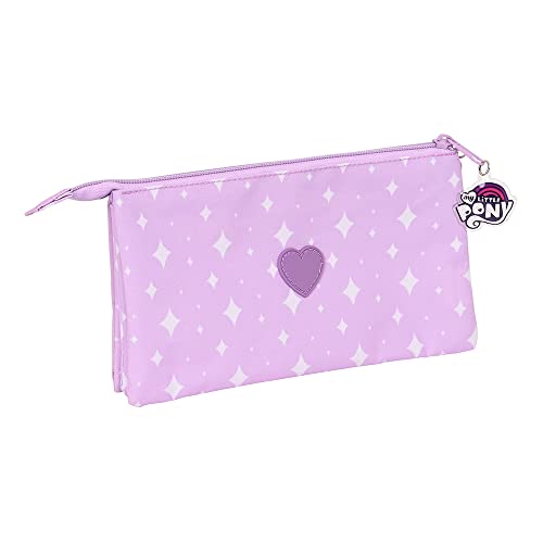 my-little-pony-trousse-triple-violette-22-cm-scolaire image 8