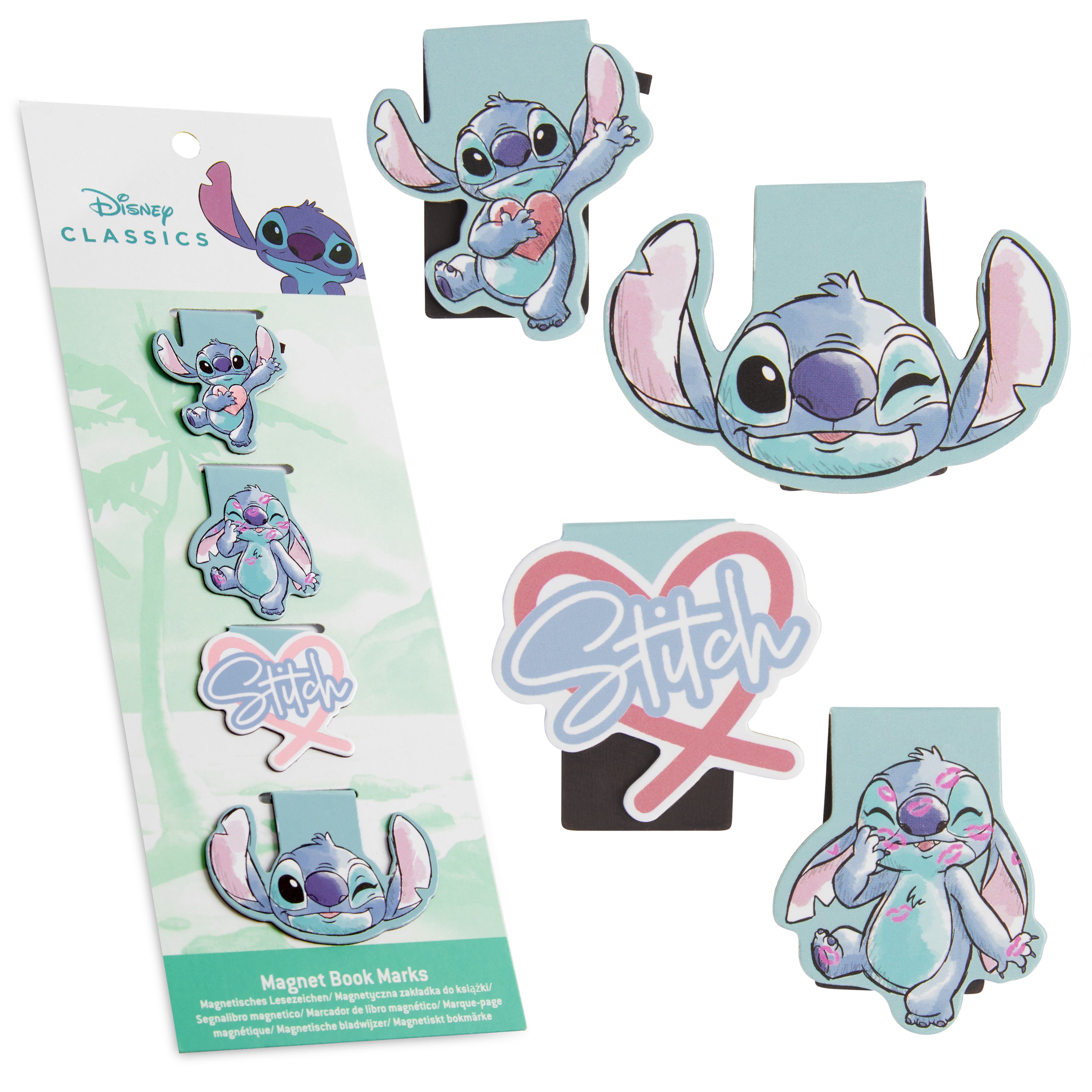 disney-stitch-marque-page-magn-tique-lot-de-4-bleu image 1