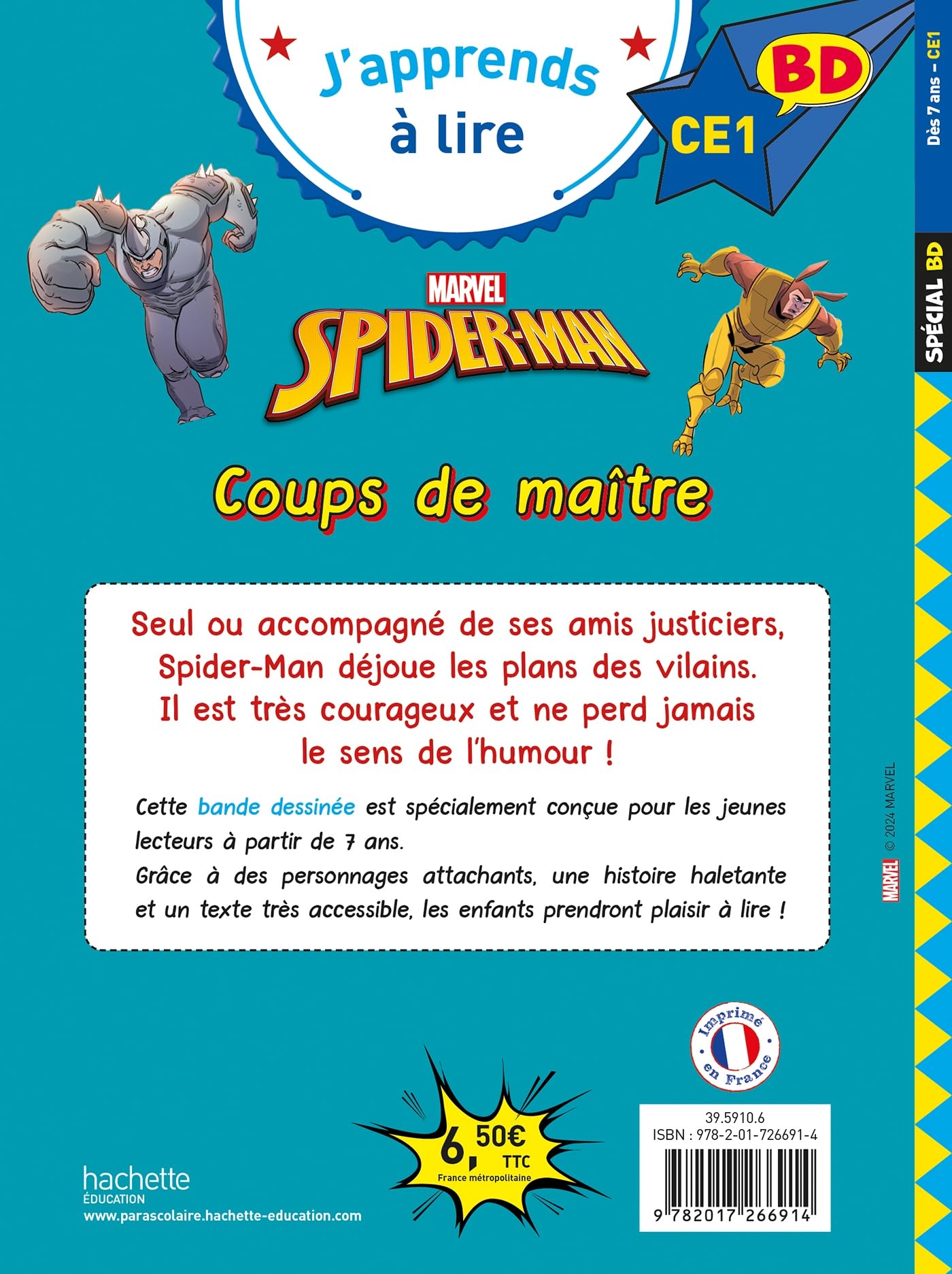 marvel-disney-bd-ce1-spider-man-bd-enfant-coups-de-ma-tre image 2