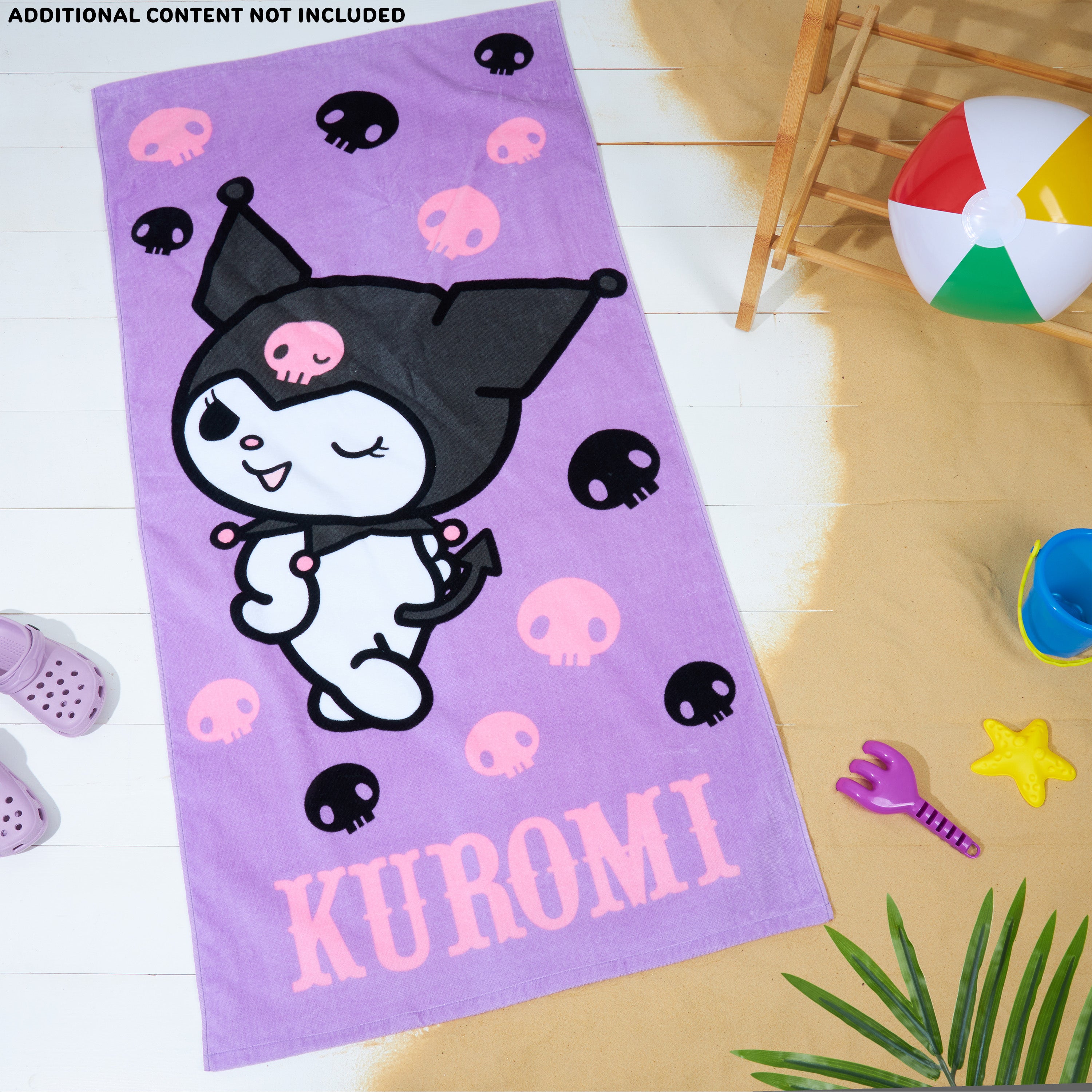 hello-kitty-serviette-plage-violette-70x140-absorbante image 5