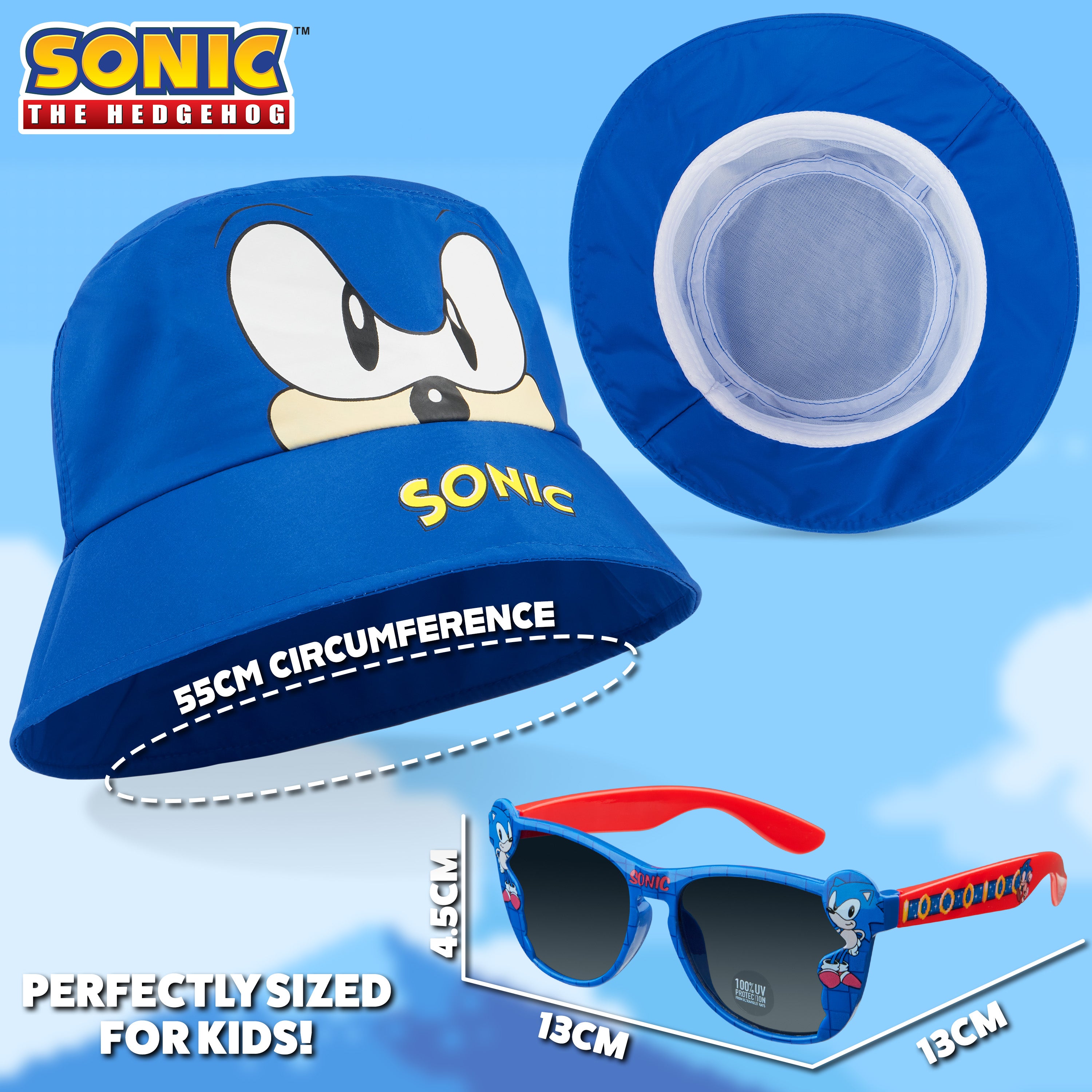 sonic-bob-enfant-et-lunettes-soleil-bleu-uv400 image 6