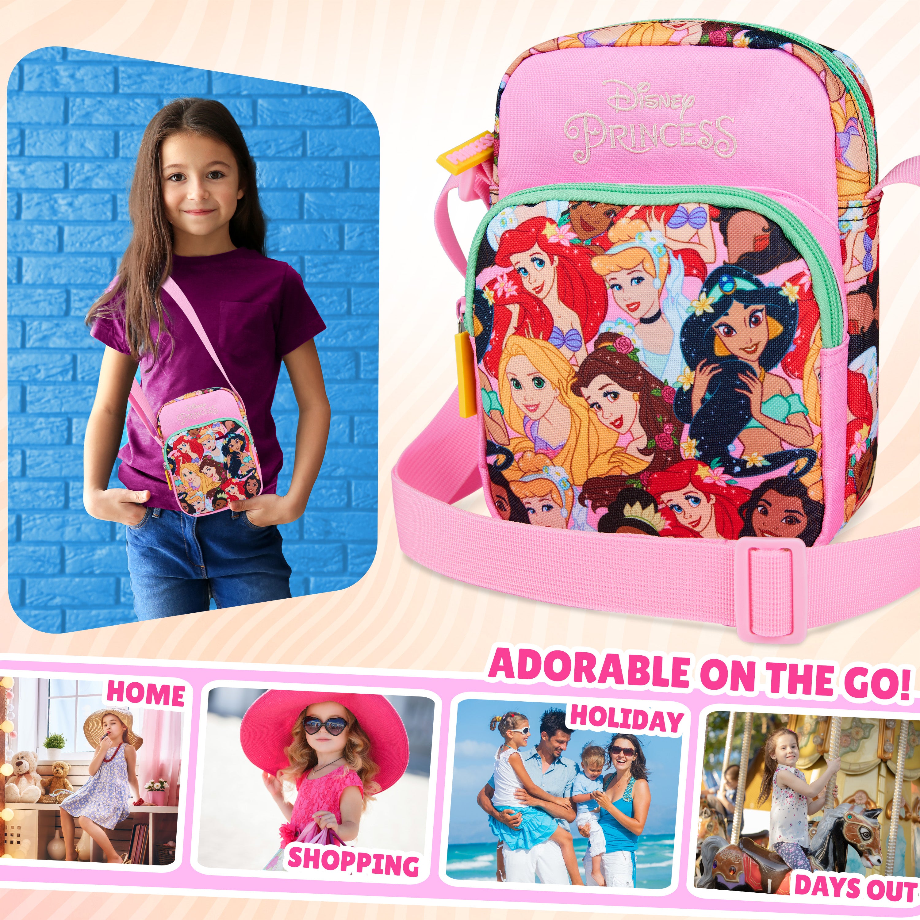 get-trend-girls-disney-princess-sac-bandouli-re-fille-ajustable image 2