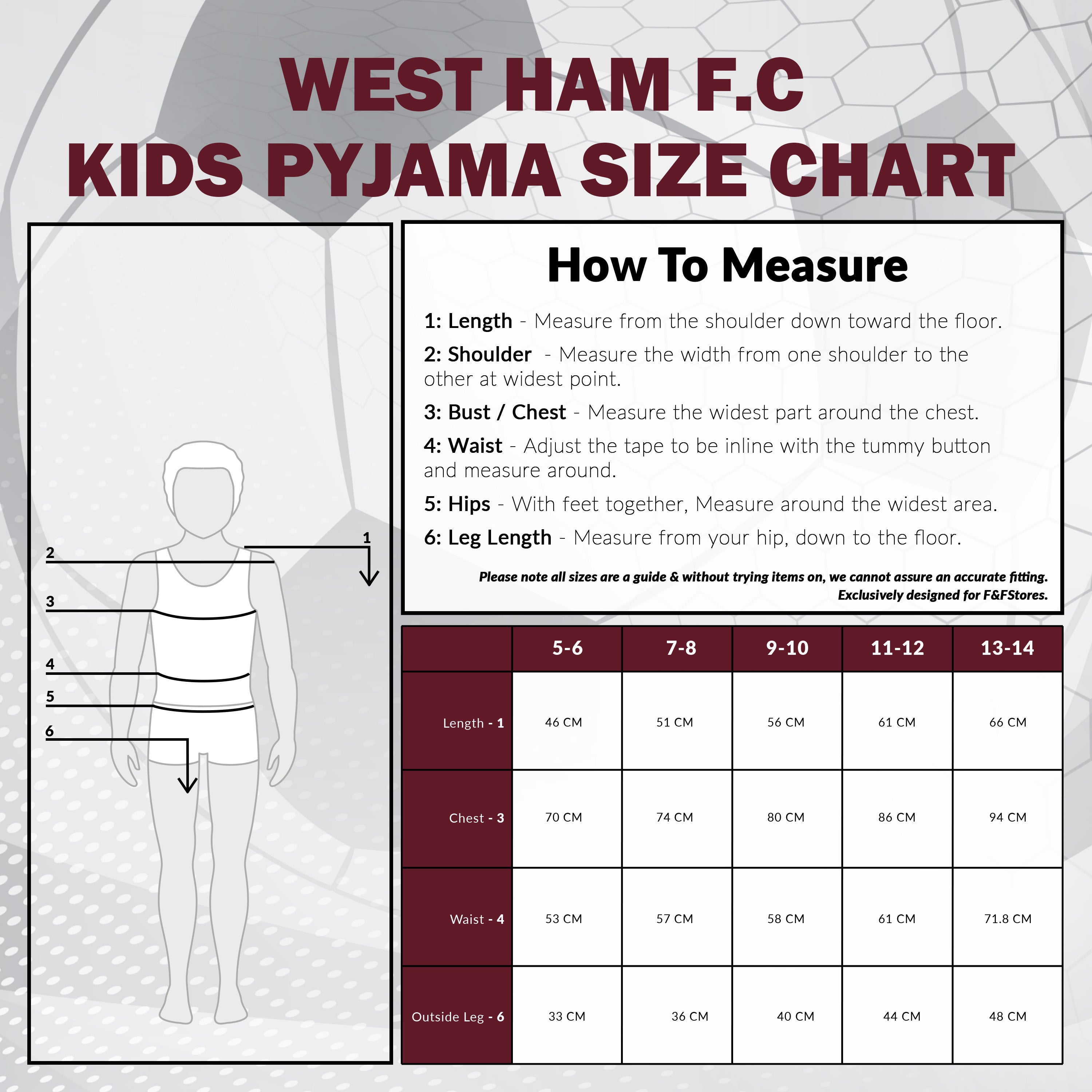 get-trend-boys-pyjama-football-west-ham-gar-on-court-11-12-ans image 6