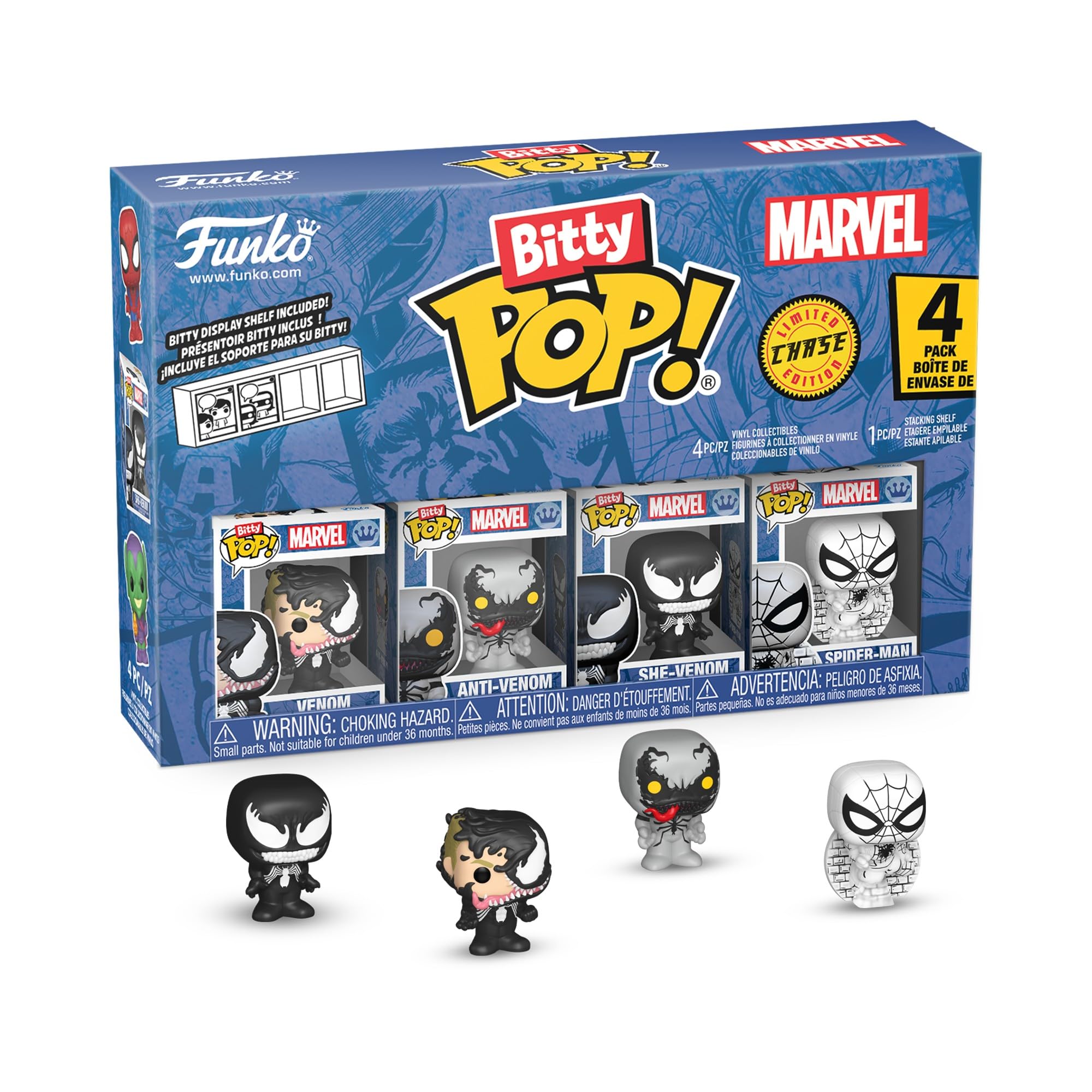 funko-bitty-pop-spider-man-venom-pack-4-mini-figurines-2-3-cm image 2