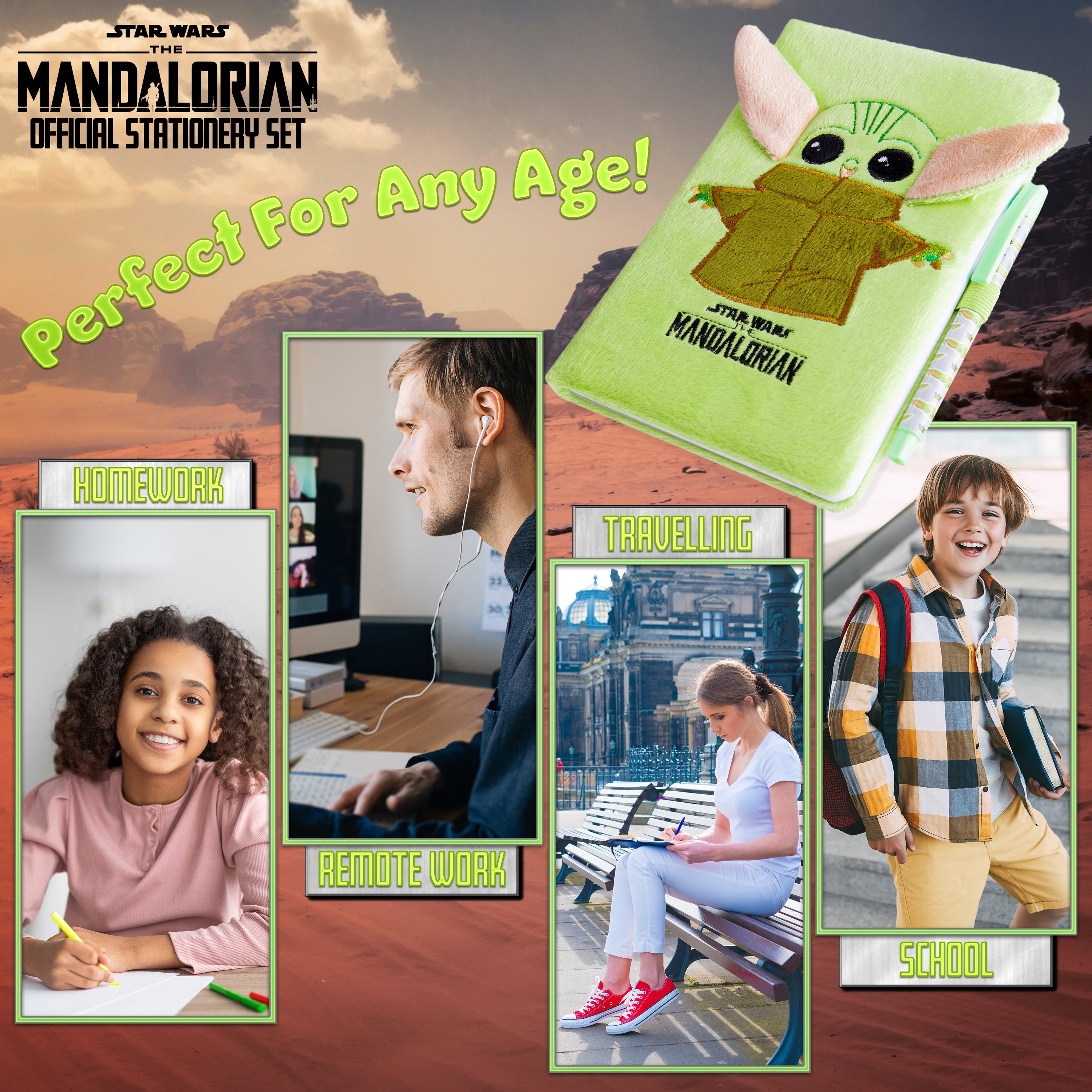 mandalorian-carnet-a5-baby-yoda-stylo-96-pages image 4