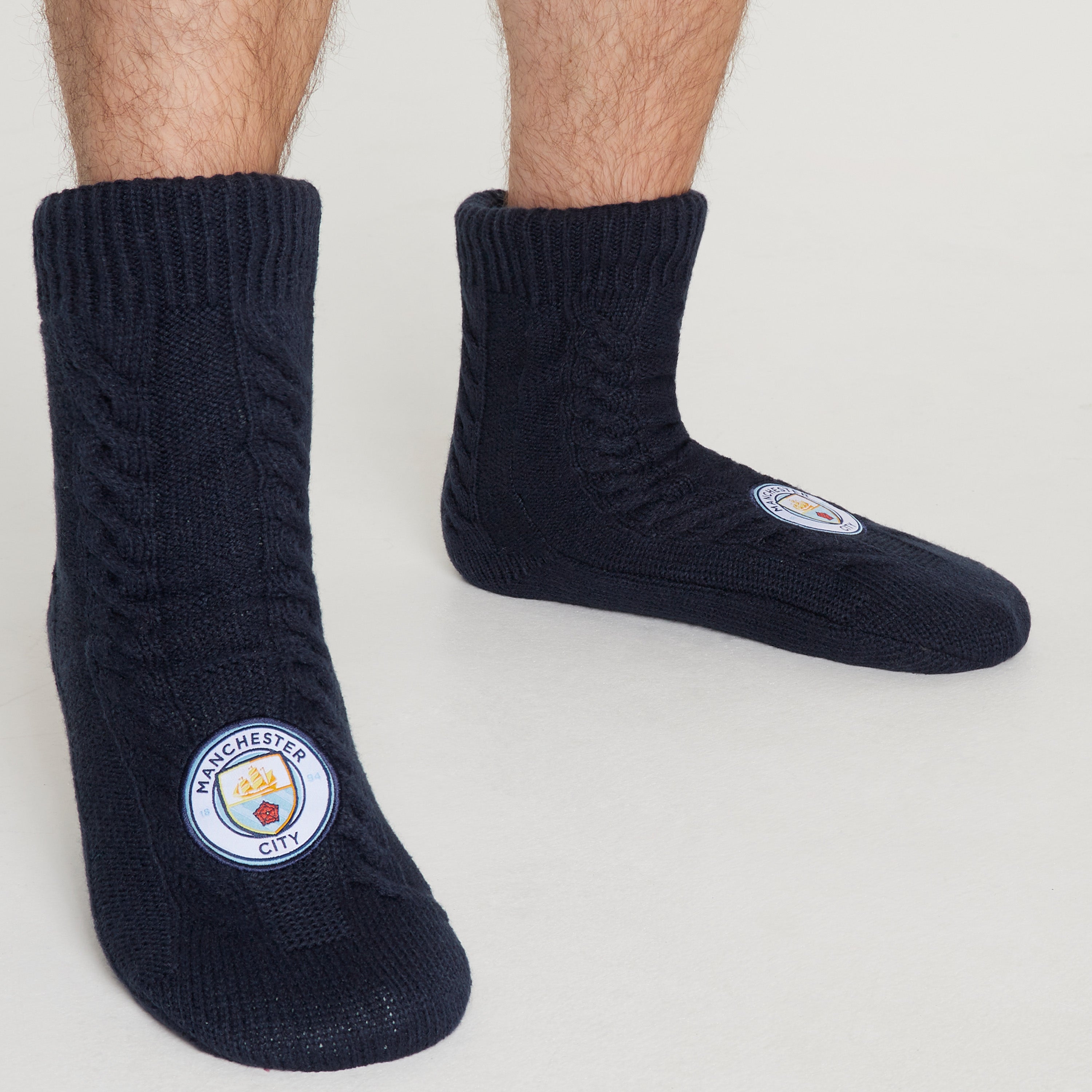 manchester-city-chaussons-chaussettes-homme-bleu-ciel-7-12 image 8