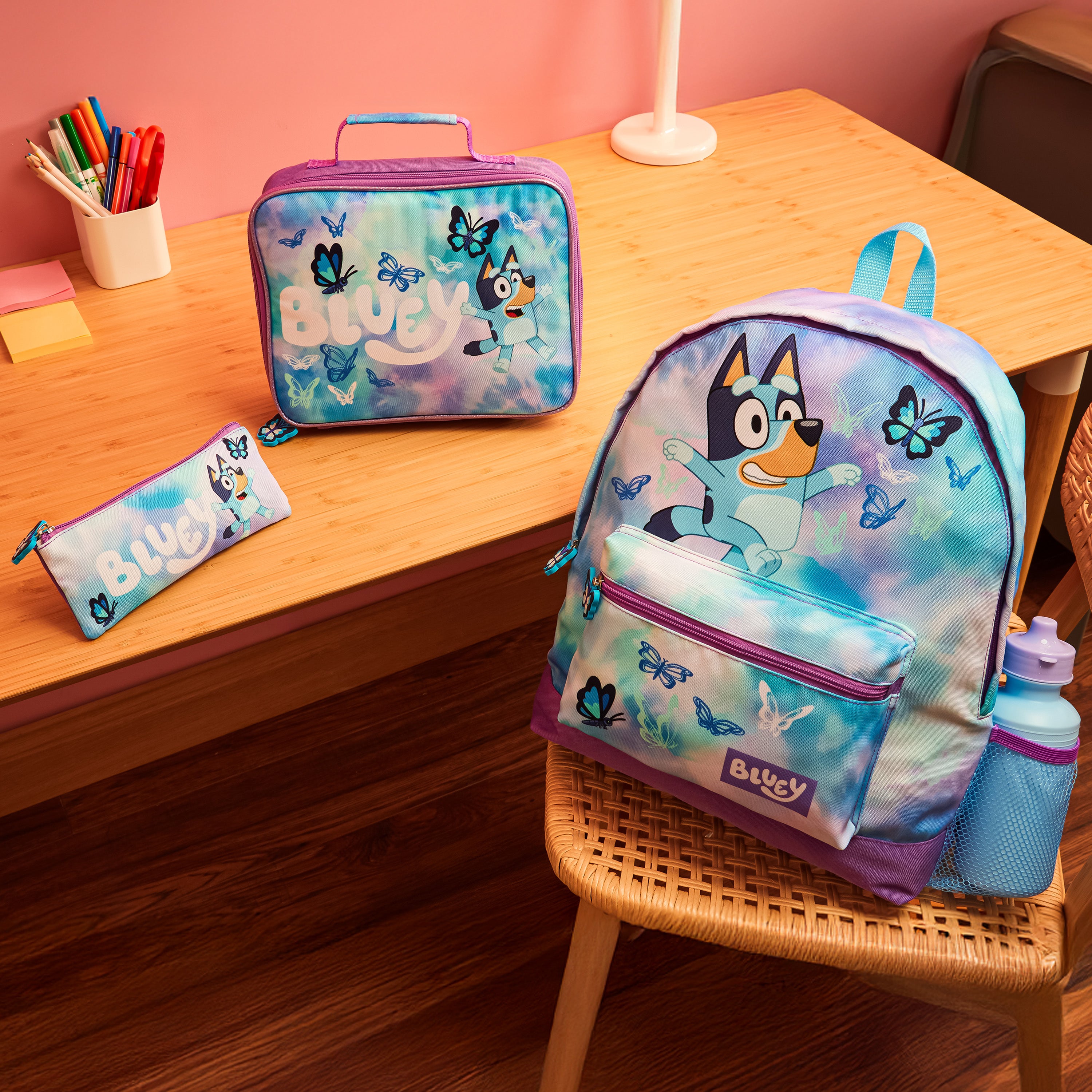 bluey-set-scolaire-4-pi-ces-sac-dos-papillon-gourde image 5
