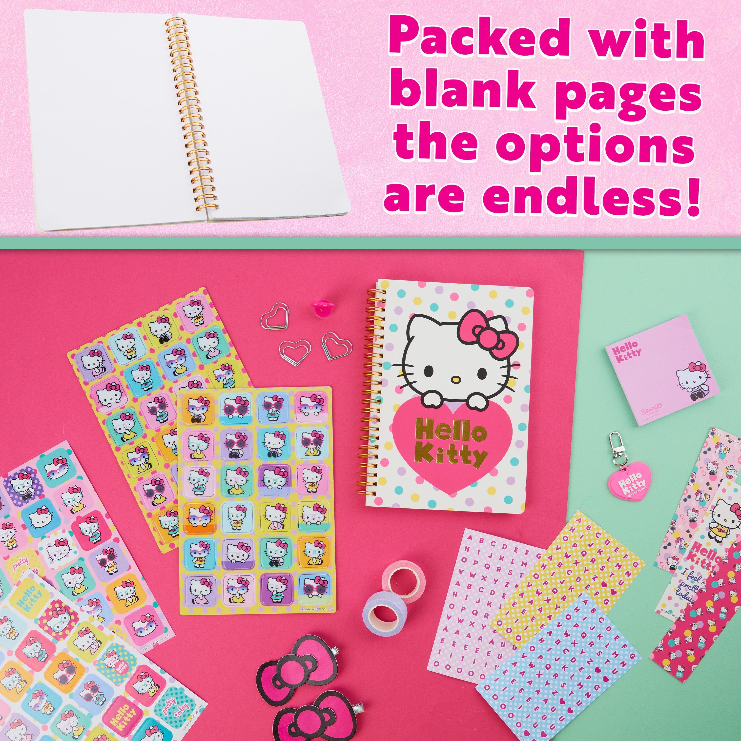 hello-kitty-kit-journal-diy-a5-stickers-et-feutres-kawaii image 3