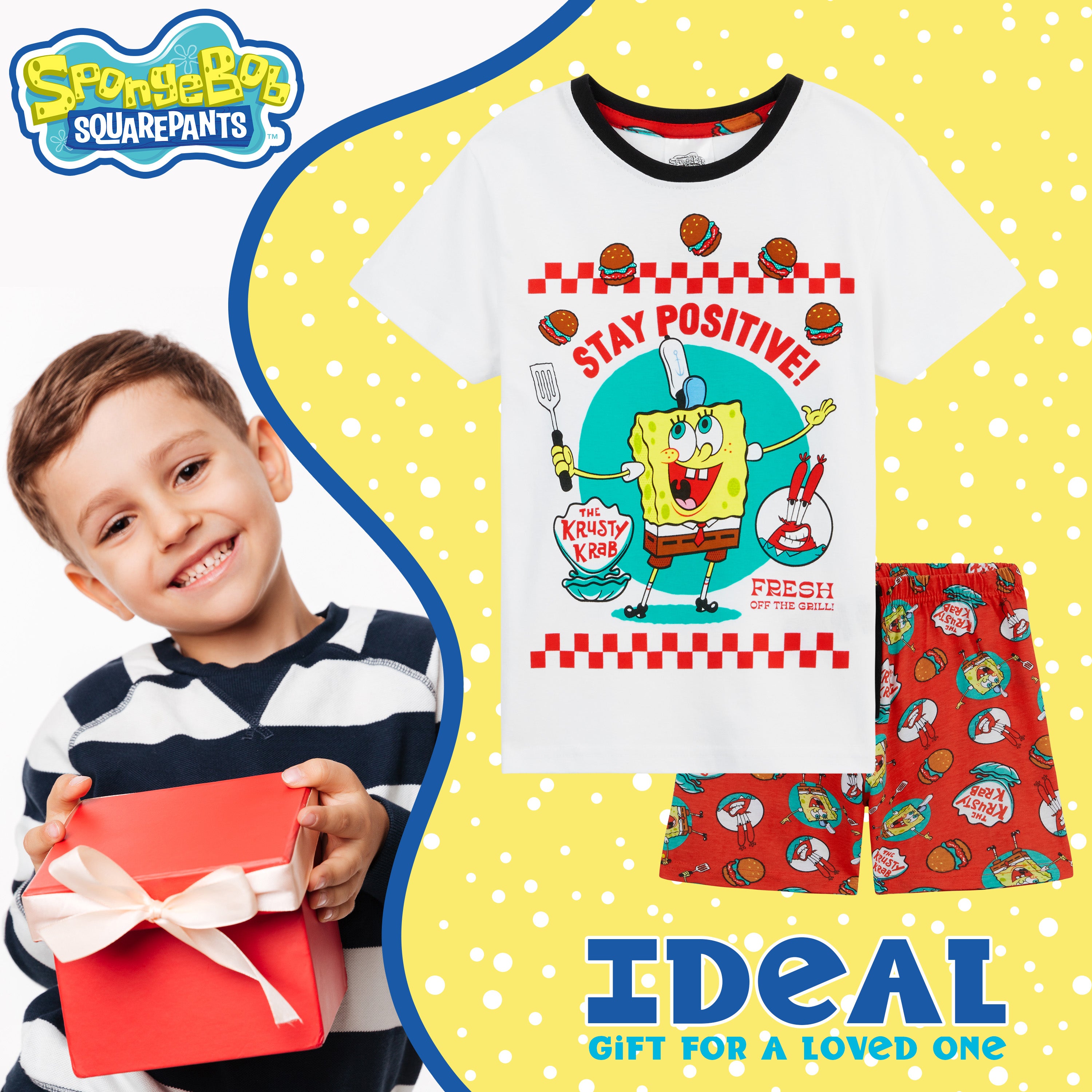 bob-ponge-pyjama-court-gar-on-100-coton-7-8-ans image 3