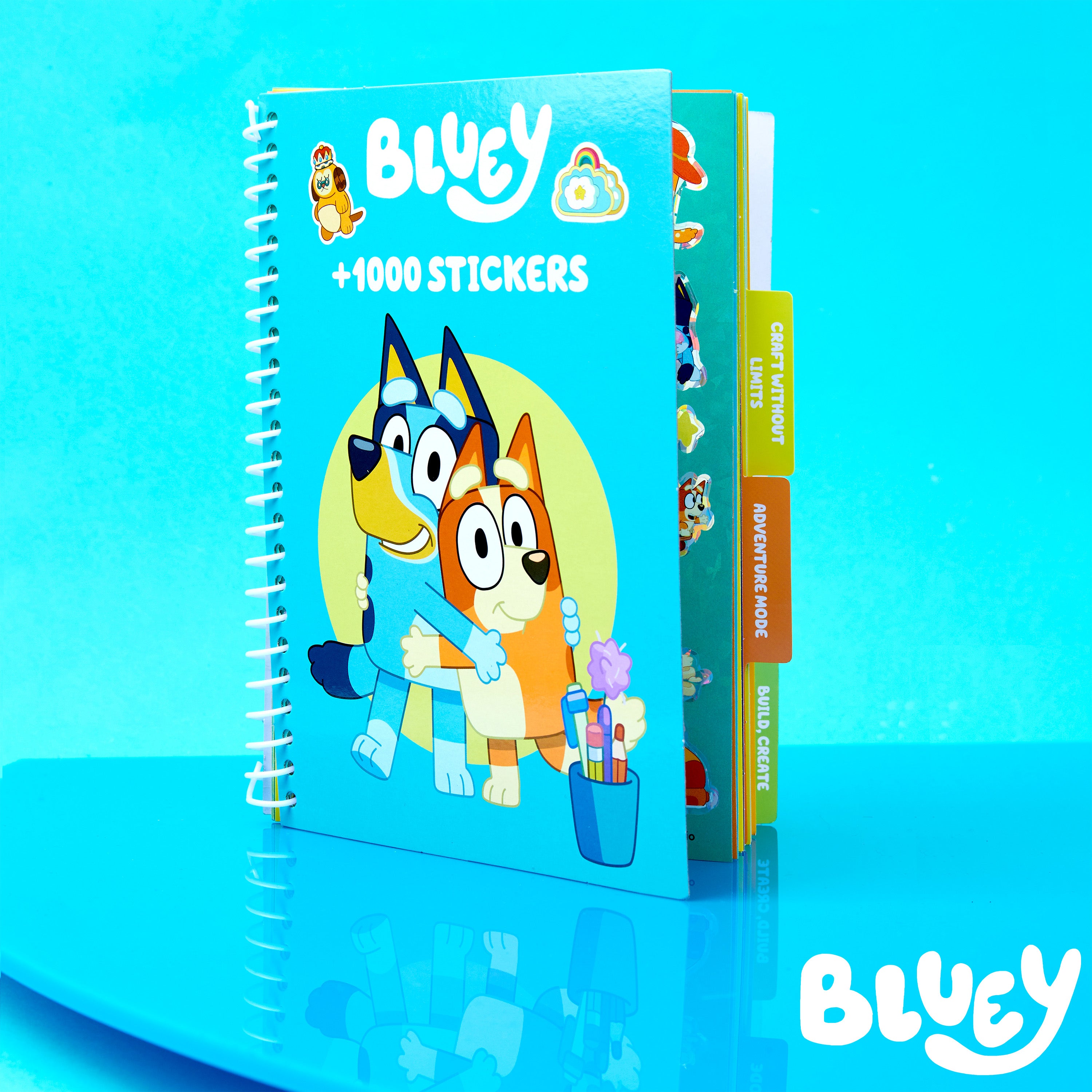 bluey-livre-autocollants-28-planches-1000-stickers-activit-enfant image 2