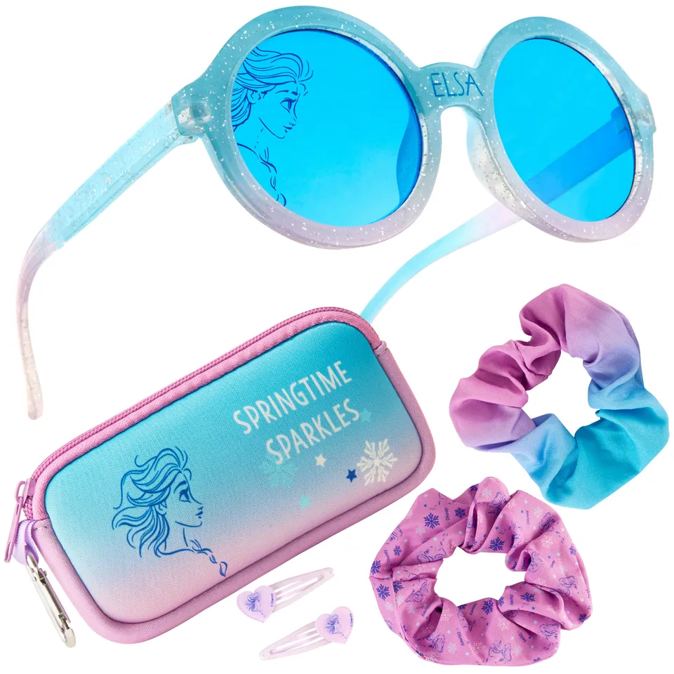 disney-elsa-lunettes-soleil-fille-accessoires-cheveux-tui image 1