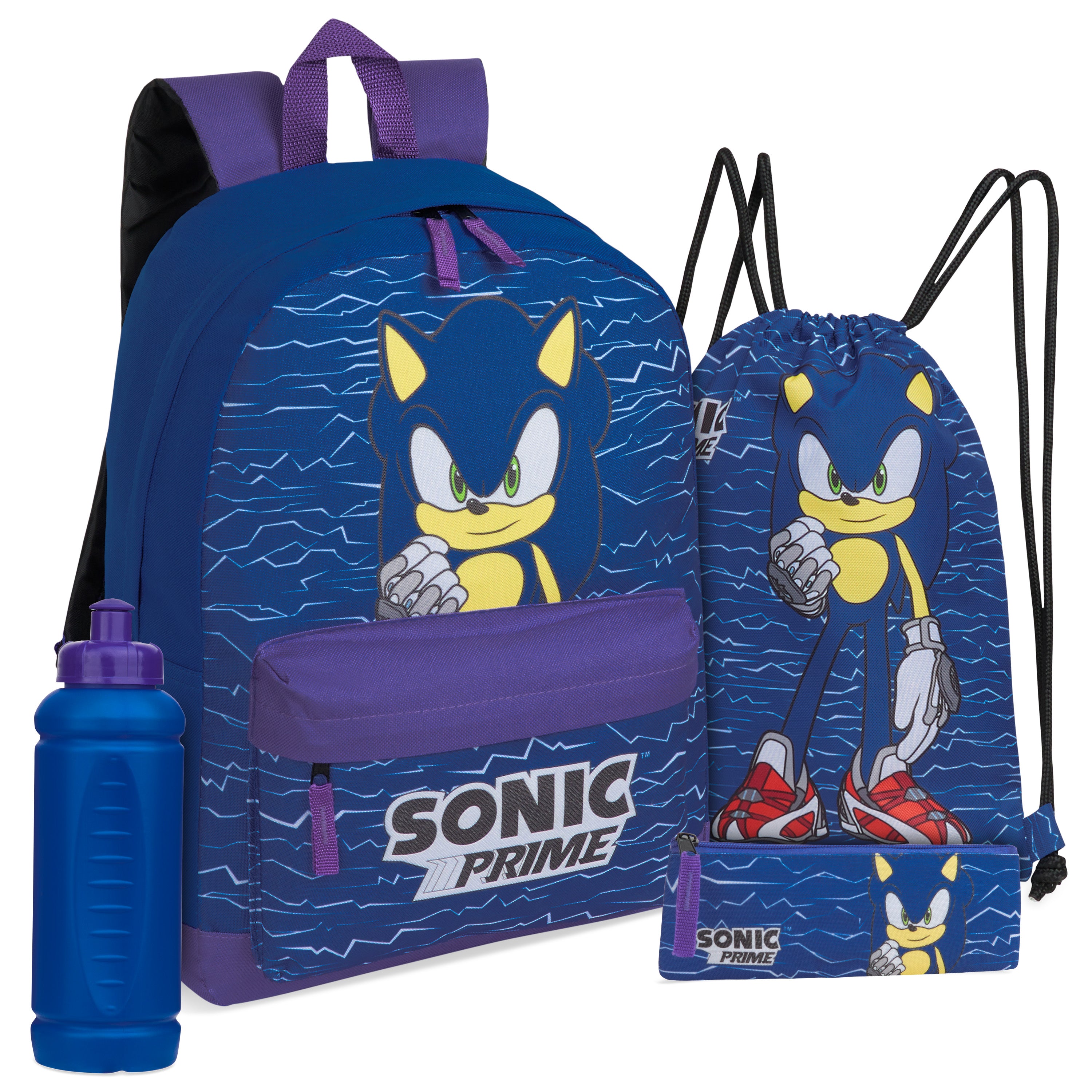 sac-cole-sonic-enfant-4-pi-ces-dos-gourde image 1
