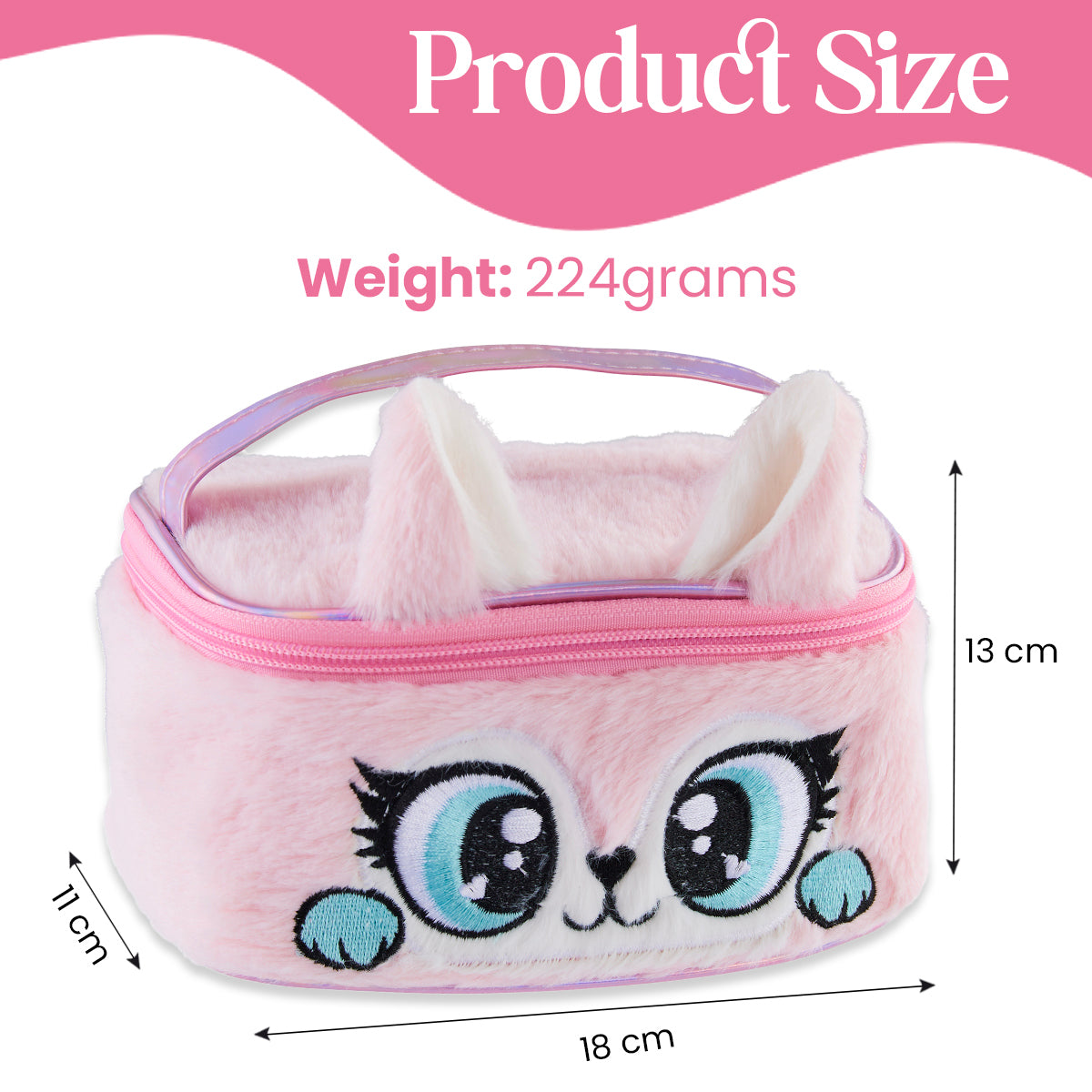 get-trend-kit-maquillage-enfant-trousse-peluche-rose-5-ans image 5